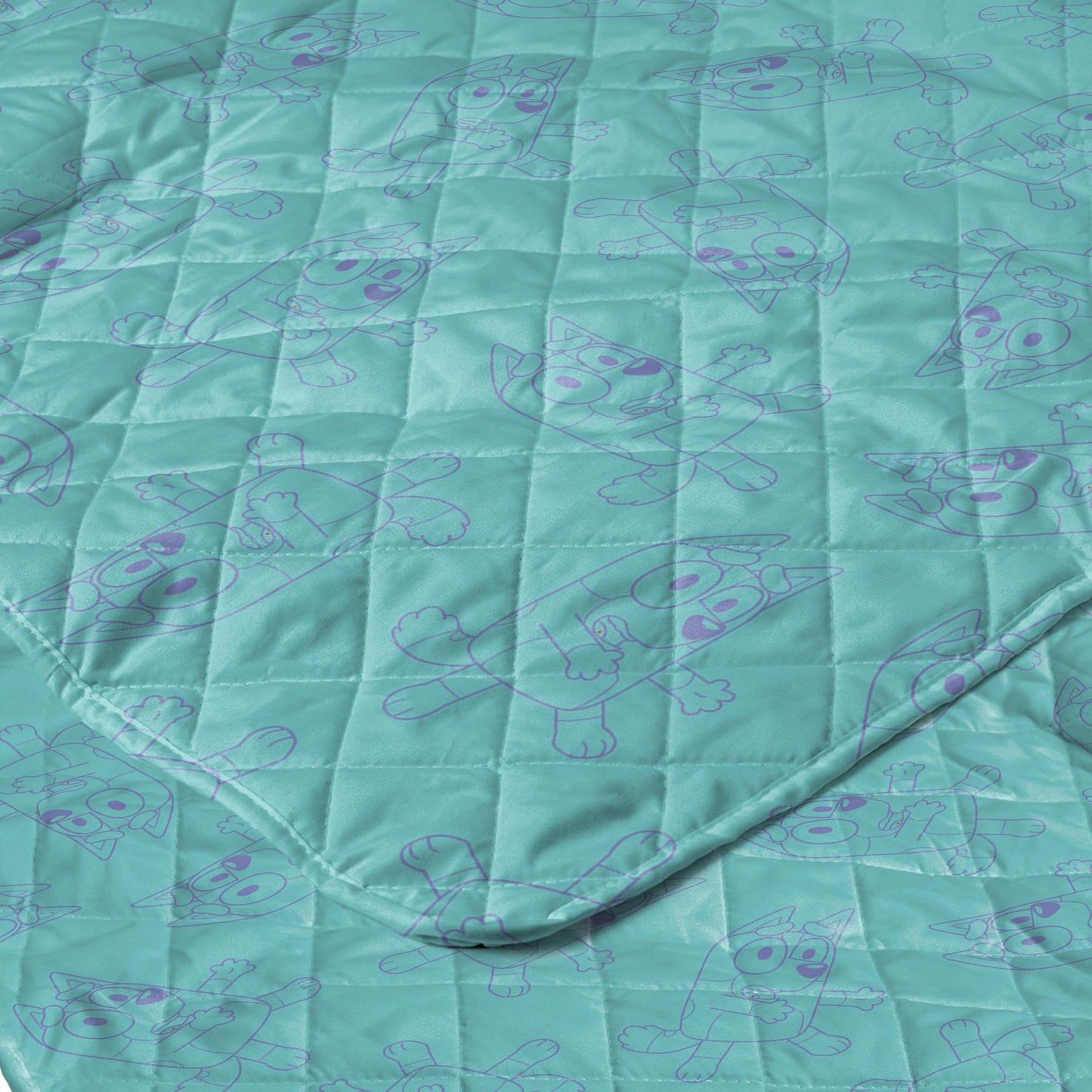 Northwest Bluey Bingo Dance Party Quilted Throw Blanket – Official Cartoon Throw Blanket Featuring Bluey, for Adults Boys Girls Bed, Couch, or Playroom, 60 x 80 Inches