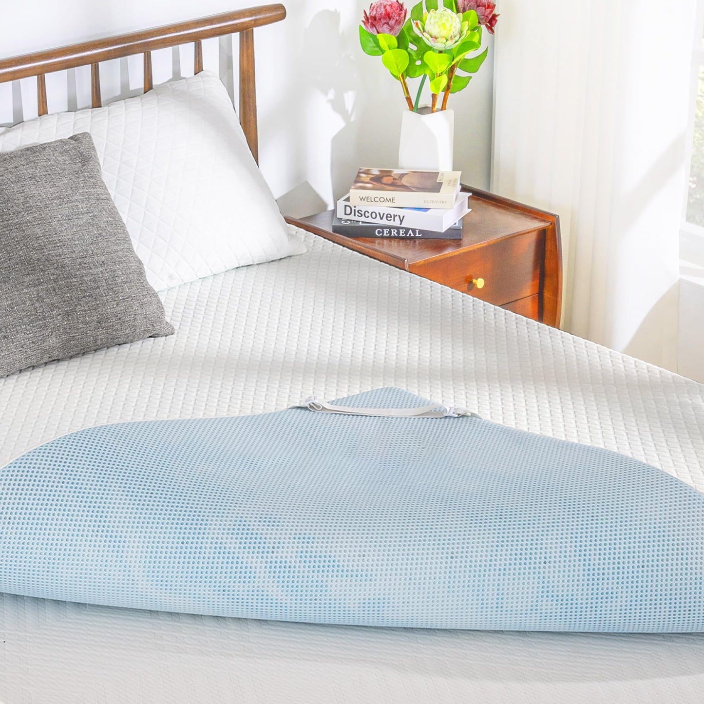EGO Gel Memory Foam Mattress Topper, 3 Inch Twin with Removable Breathable Soft Cover, Cooling Bed Topper for Comfort Body Support & Pressure Relief, CertiPUR-US Certified