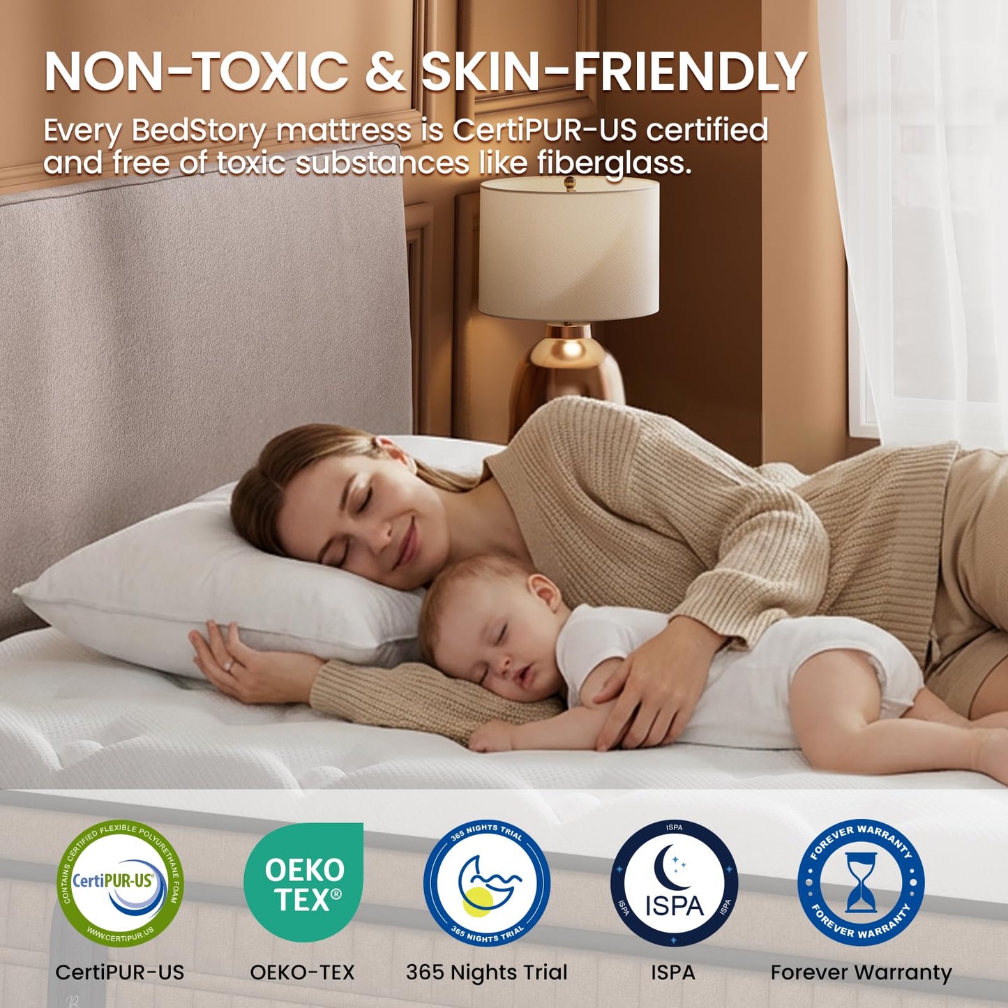 BedStory Extra Firm Queen Mattress 12 inch - Pain-Relieving Hybrid Mattress for Extra Lumbar & Hip Support - No Sagging Bed in a Box - 365-Night Trial - No Odor, Fiberglass-Free, CertiPUR-US Certified