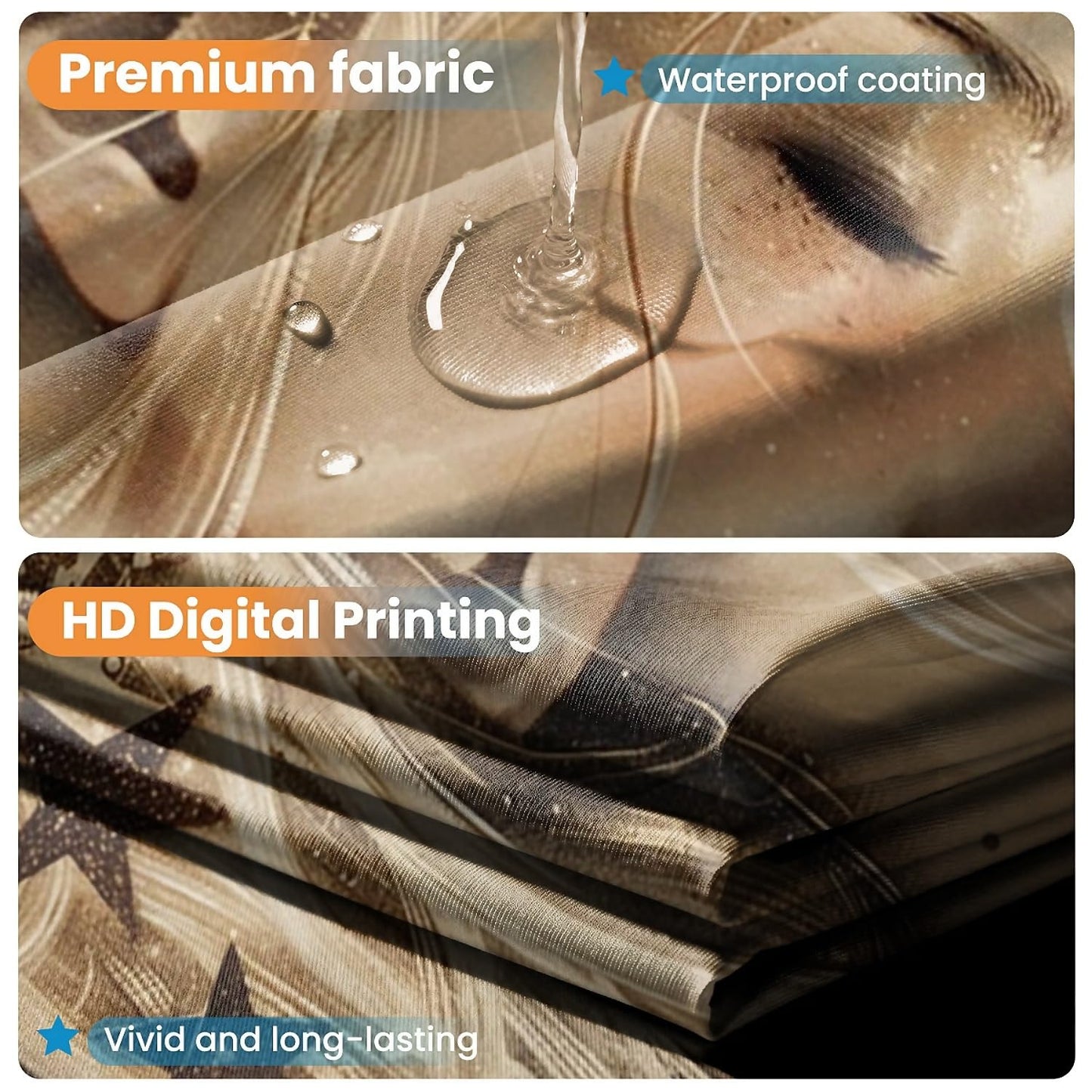 TANGXUNFA Beautiful-Blonde-Woman Shower Curtain for Bathroom, Water-Resistant Long Shower Curtain Set 72x72 Inch with Metal Grommets and 12 Metal Hooks