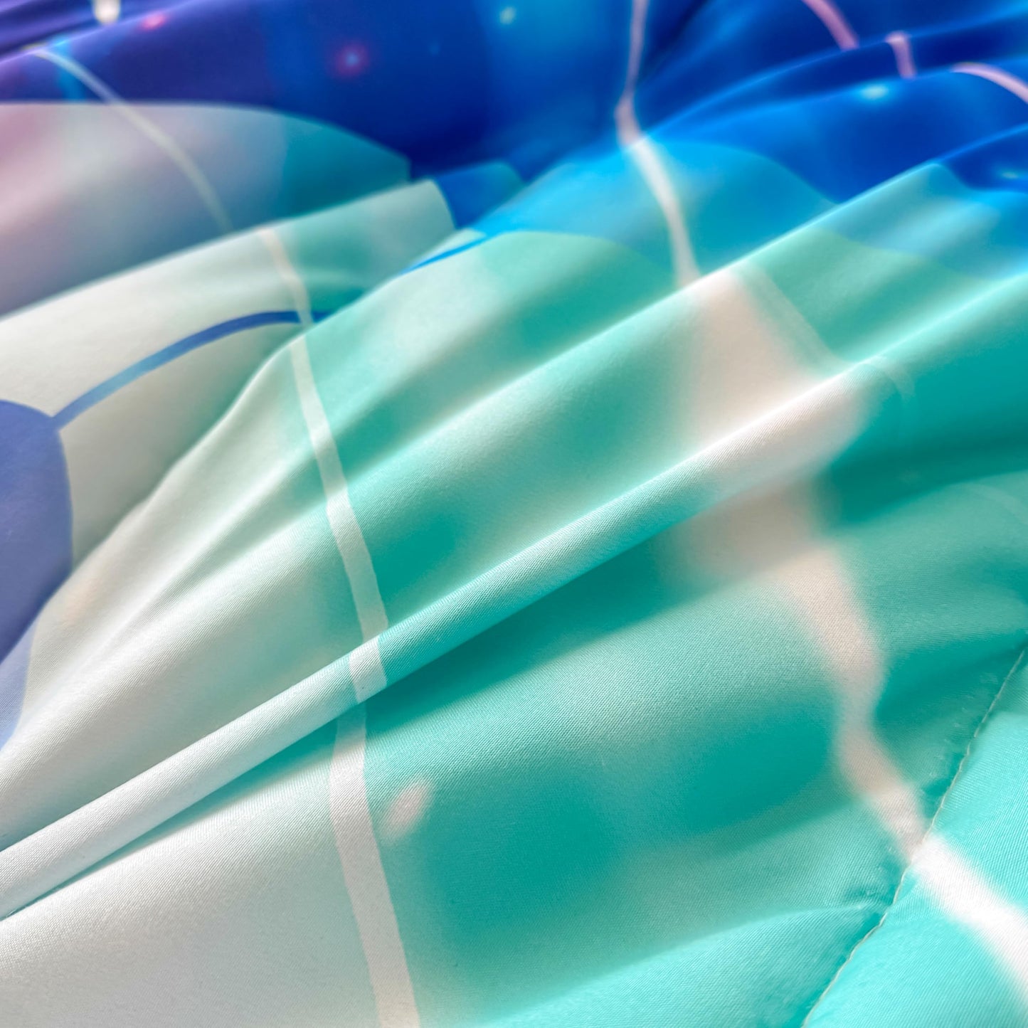 Peopleareok Soccer Comforter Set Twin (68x86 Inch), Purple Blue Soccer Theme Comforter, Sports Soccer Bedding, 2 Pieces Soft Microfiber Football Bedding Set for Boys Kids with 1 Pillowcases