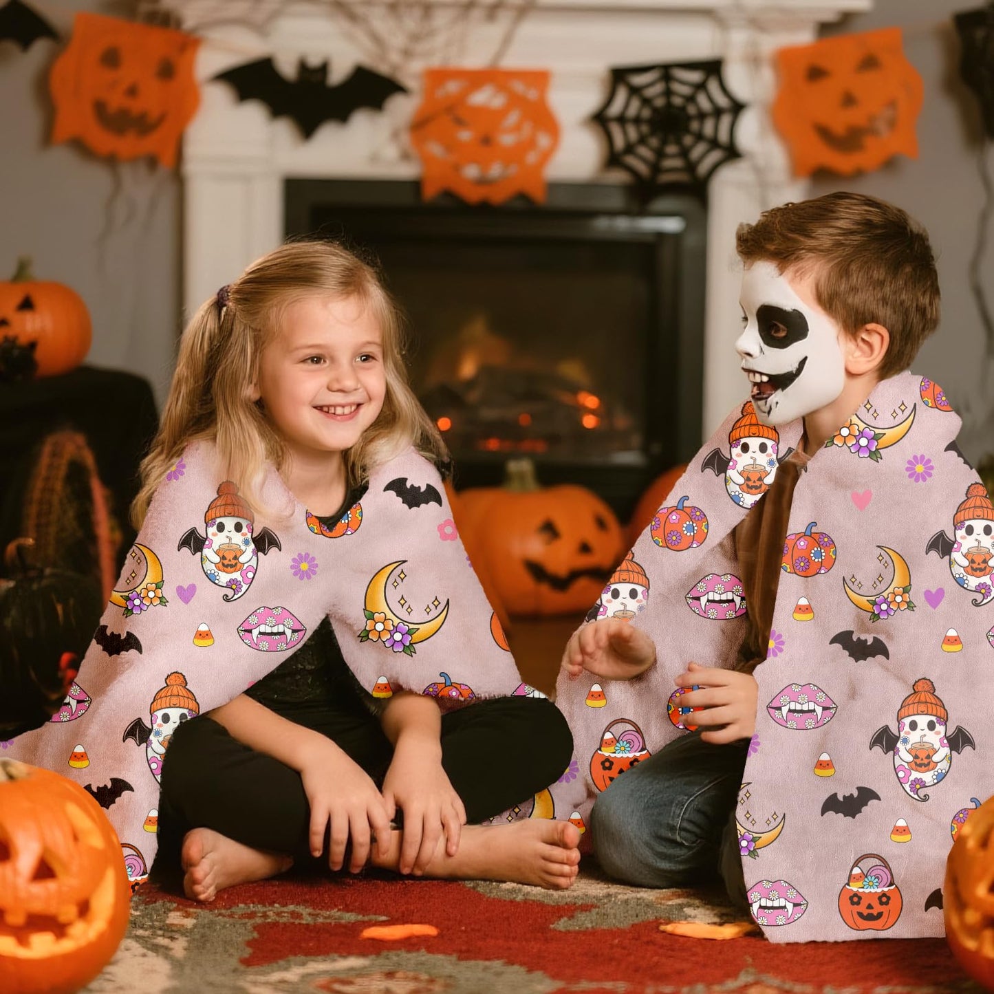 Bemaystar Christmas Blanket - Pumpkin Blanket Christmas Throw Blanket Gifts for Kids Girls Boys Teens Kids Women Birthday Anniversary Fleece 50X60 Inch