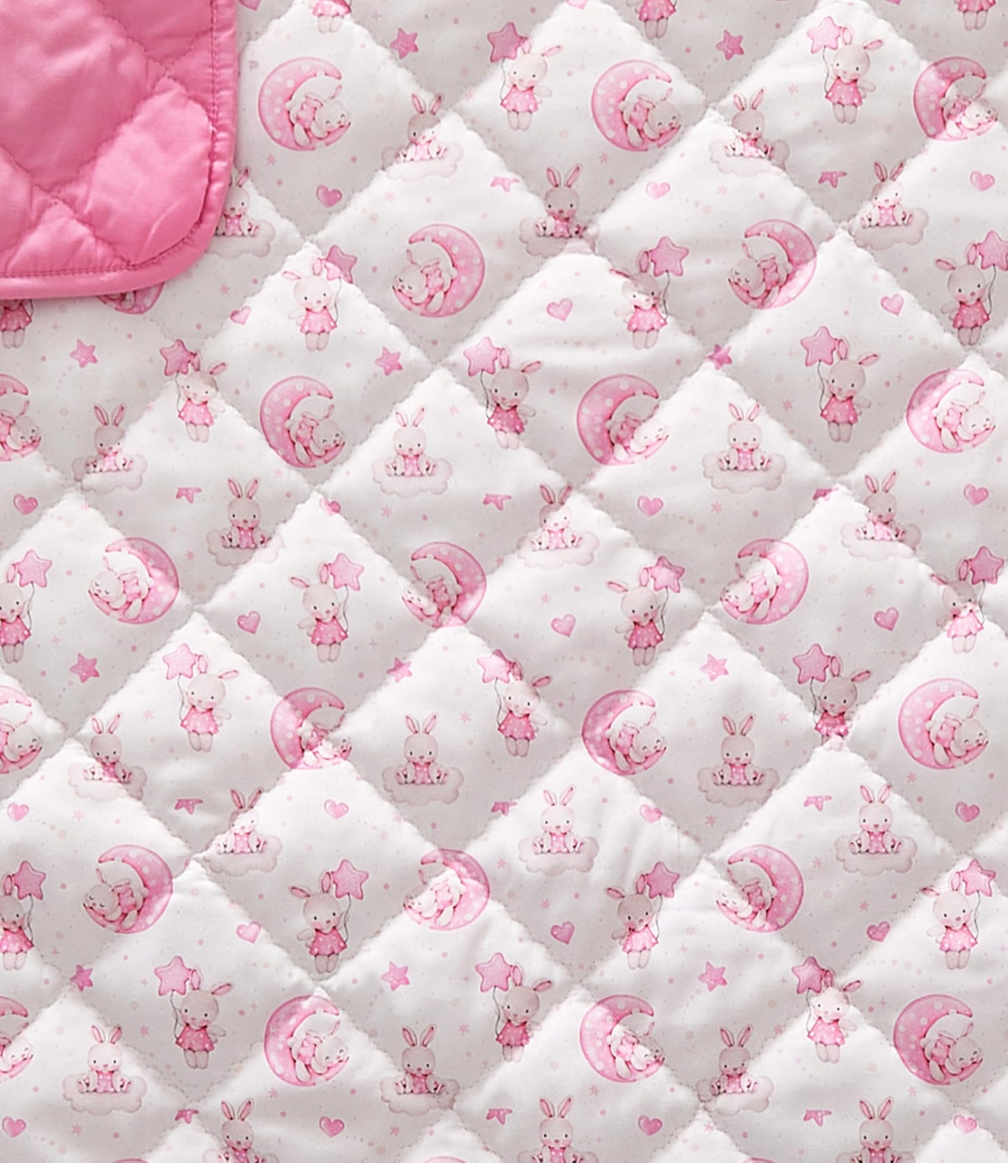 Bunny Toddler Comforter - Down Alternative Toddler Microfiber Comforter - Lightweight & Warm Baby Quilt Blanket - Soft & Breathable - Kids Duvet Insert for Crib & Stroller - Machine Washable - 39x47