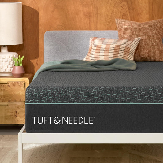 Tuft & Needle Mint Hybrid Plush Full Size Mattress in a Box, Cooling Adaptive Foam, Individually-Wrapped Coils, 100 Night Trial, Fiberglass Free, CertiPUR-US, 10-Year Limited Warranty, Full Mattress