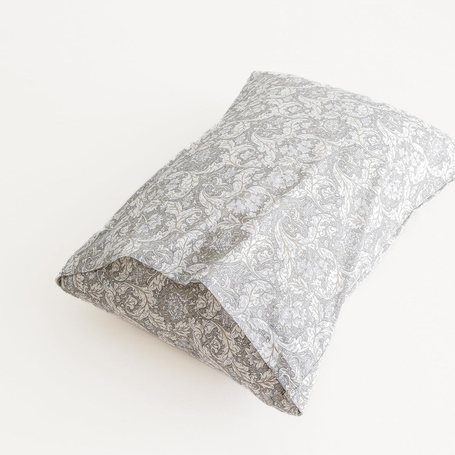 SUSYBAO Boho Flower Duvet Cover Queen 100% Cotton 3 Pcs Set 1 Vintage Grey Paisley Duvet Cover with Zipper Ties 2 Pillowcases Classical Style Gray Bohemian Floral Bedding Set Soft