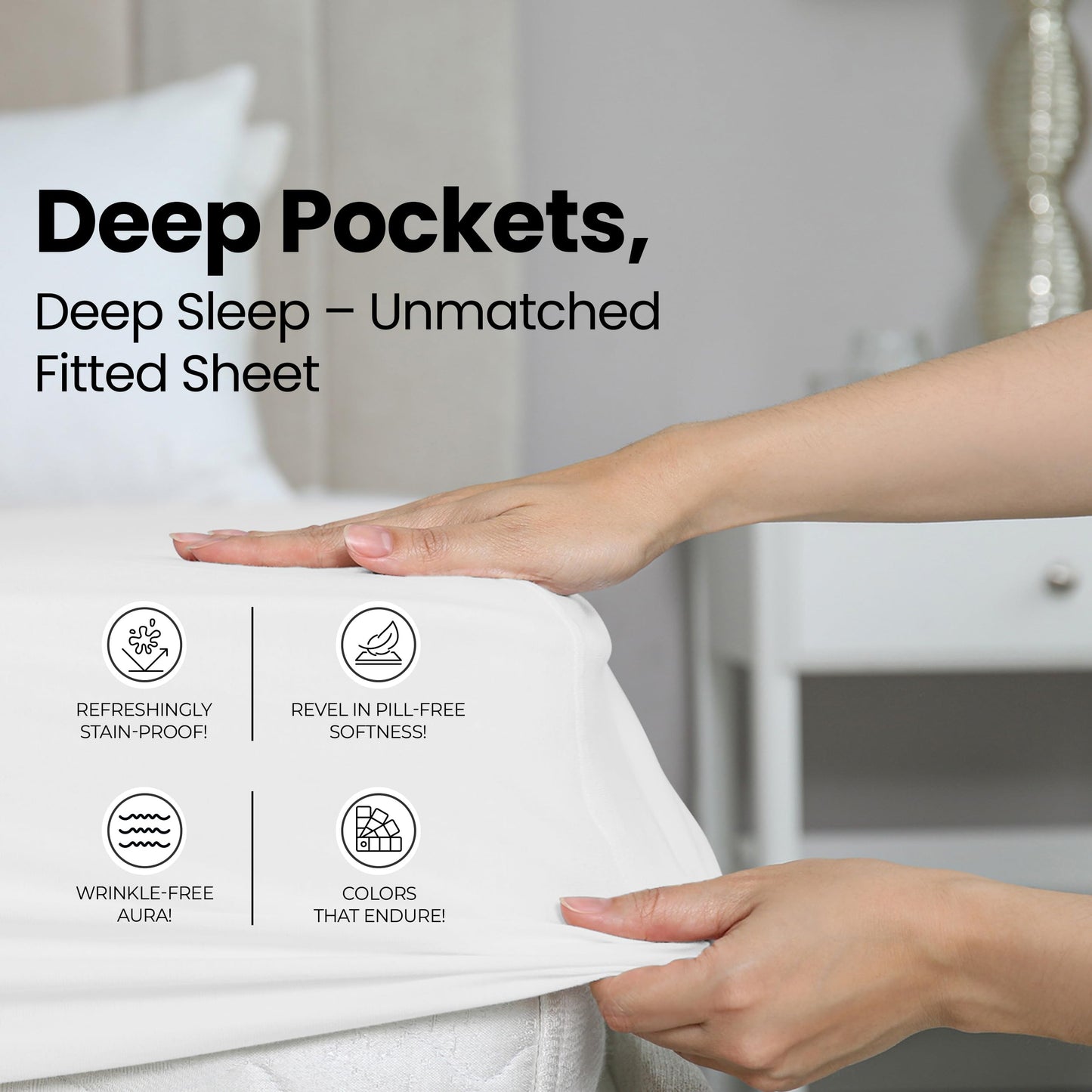 Utopia Bedding Full Fitted Sheet - Bottom Sheet - Deep Pocket - Soft Microfiber - Shrinkage and Fade Resistant - Easy Care -1 Fitted Sheet Only (White)