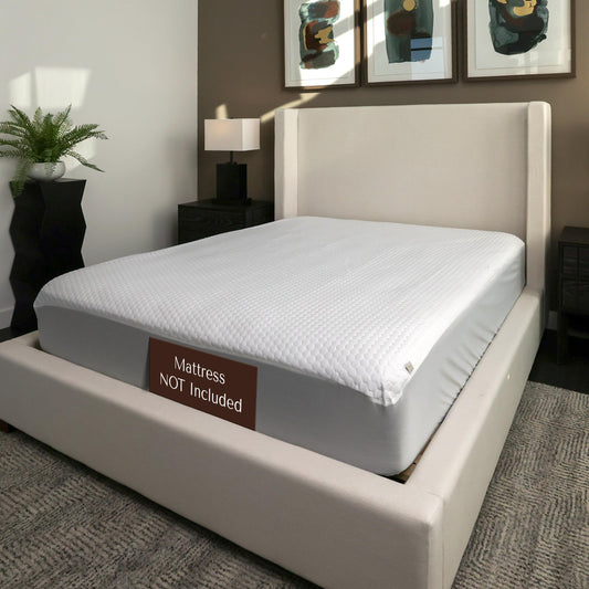 23 Threads X161 Series Padded, Plush, Soft, Luxurious, Waterproof Noiseless Mattress-Protector Cover, Fitted, with Ctrl+Z Technology, Mattress Not Included, 13 Inch Deep, King