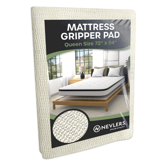 Nevlers 72" x 54" Queen Size Open-Weave Non Slip Mattress Gripper Pad