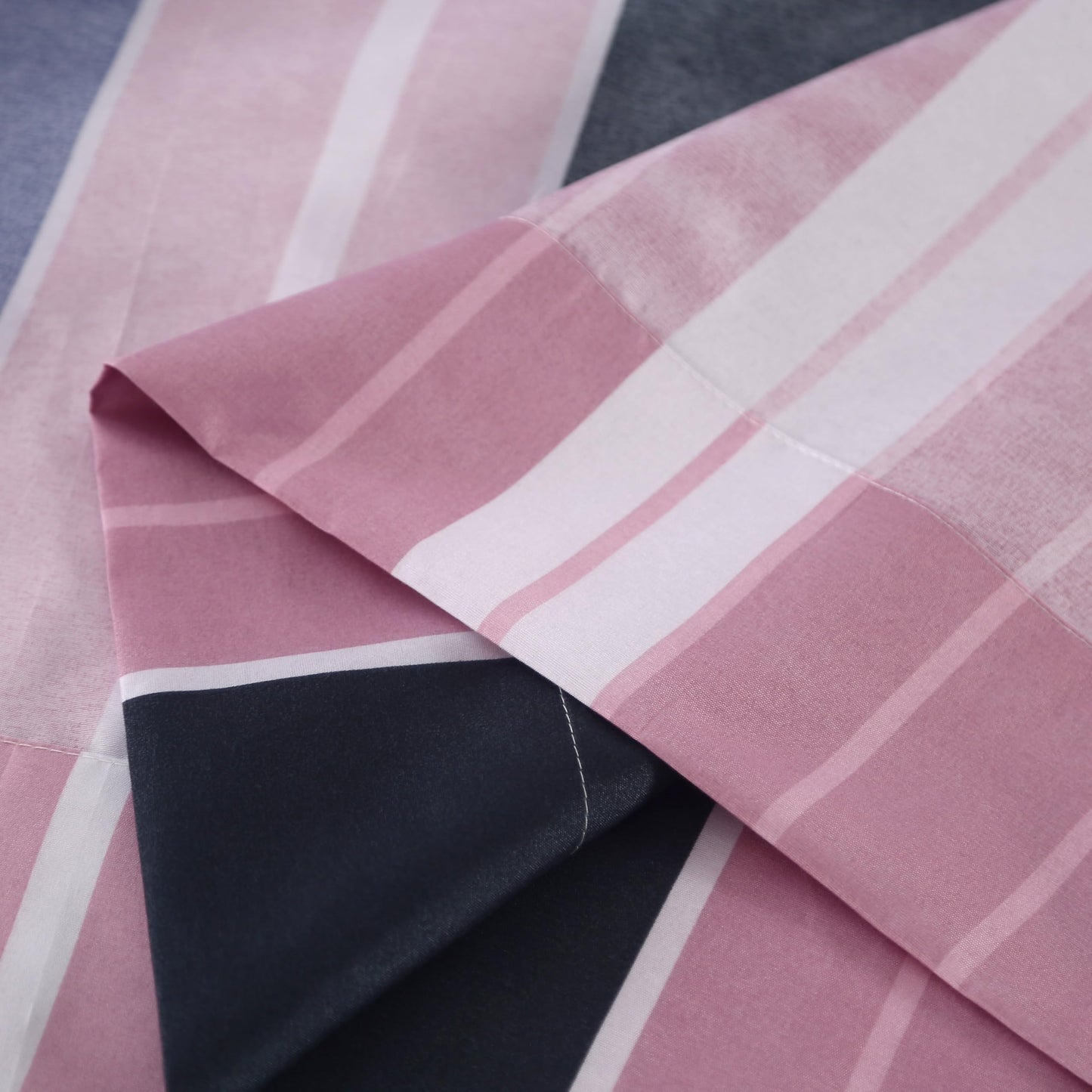 SDIII 4 Pieces Pink Striped Twin Sheets Set, Soft Microfiber Striped Sheets Twin Size Deep Pocket, Hot Pink Stripe Bed Sheet Set All Season