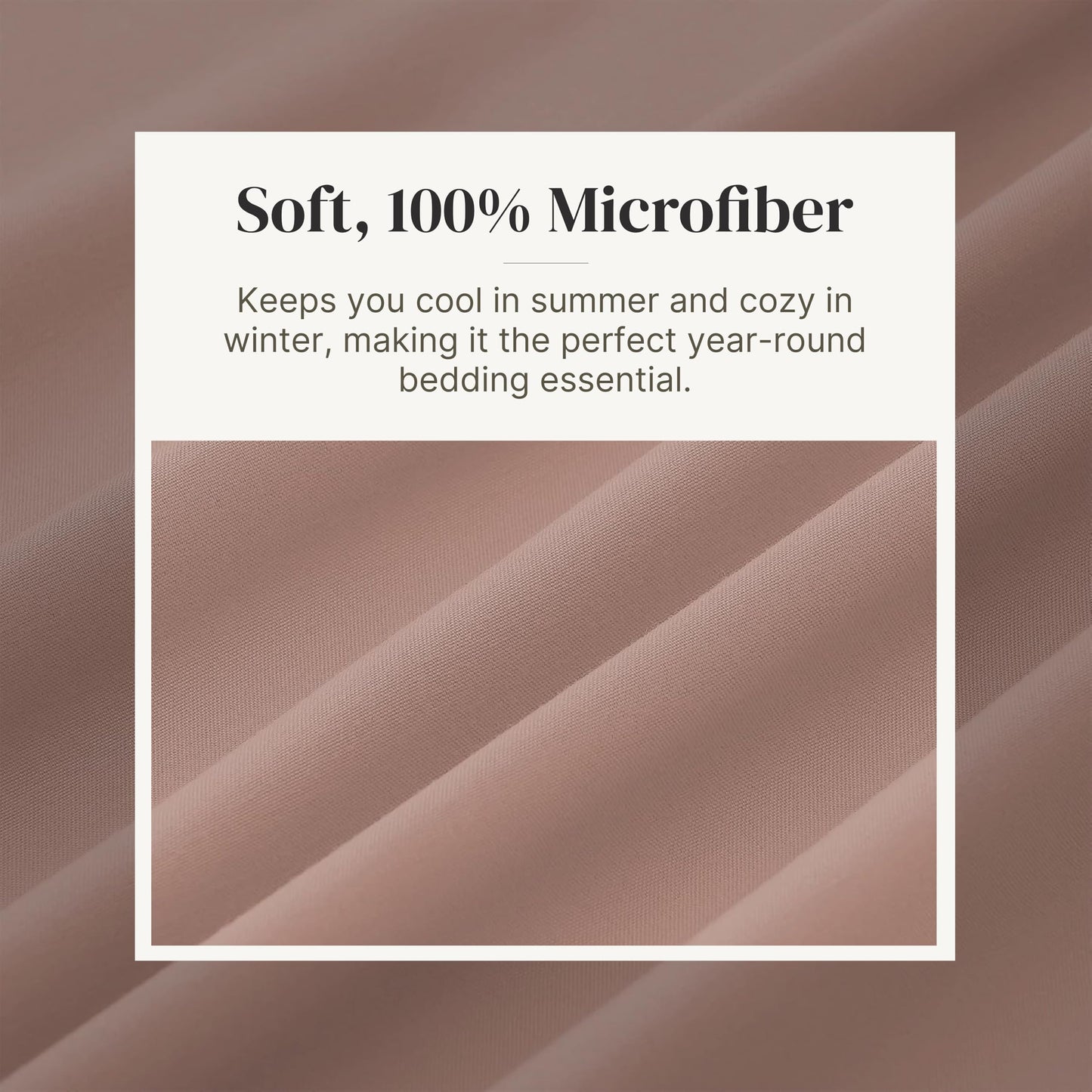 Modern Threads Soft Microfiber Solid Sheets - Luxurious Microfiber Bed Sheets - Includes Flat Sheet, Fitted Sheet with Deep Pockets, & Pillowcases Rose Full