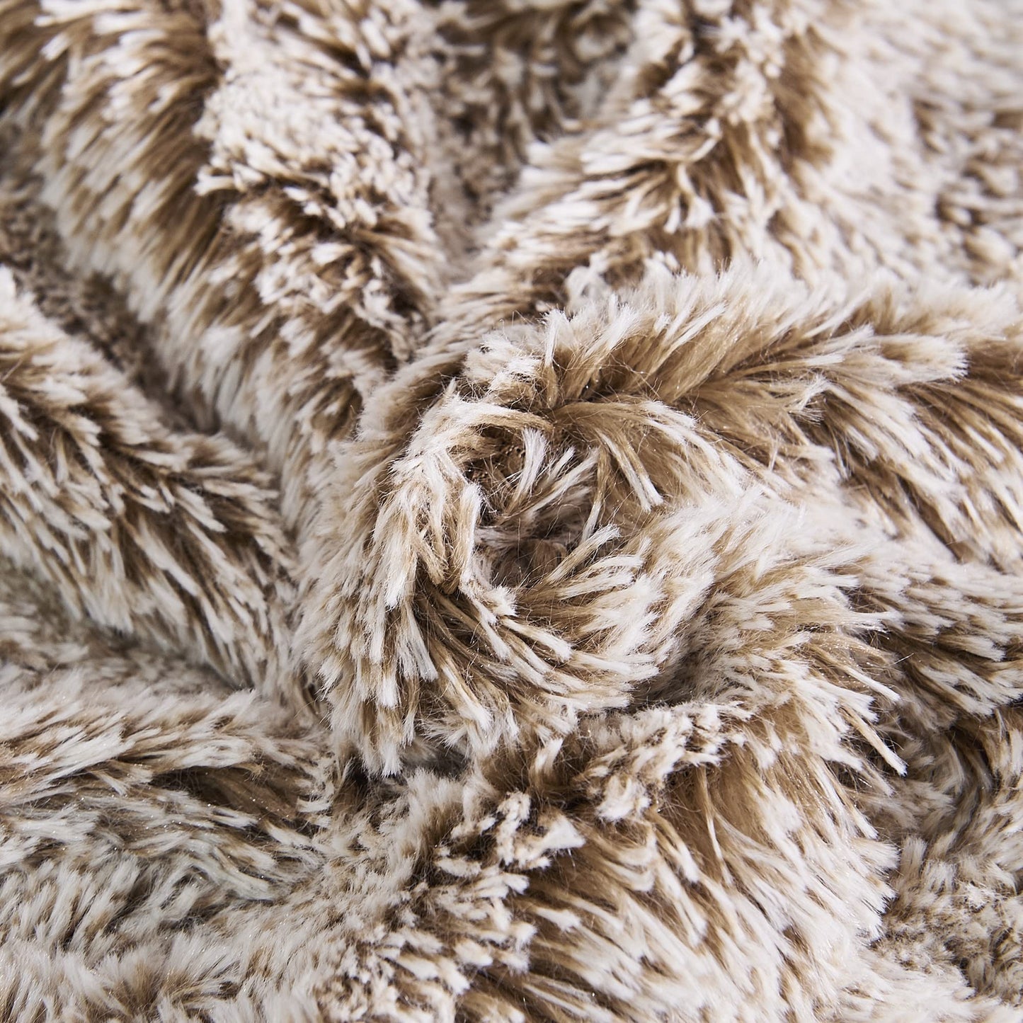 Home Soft Things Woolly Mammoth Throw Blanket, 50" x 60", Tannin