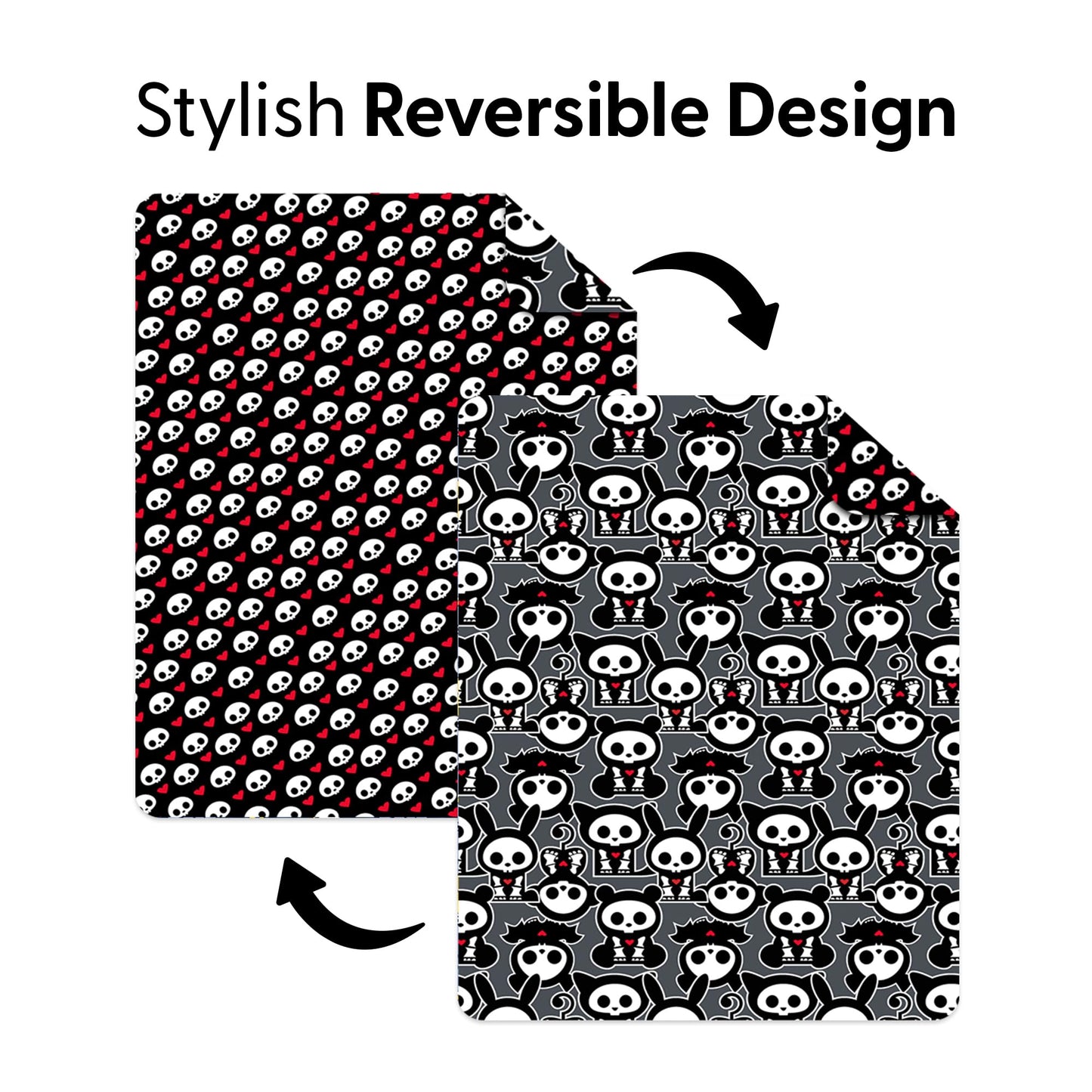 Northwest Skelanimals Party Quilted Throw Blanket 60x80 inches