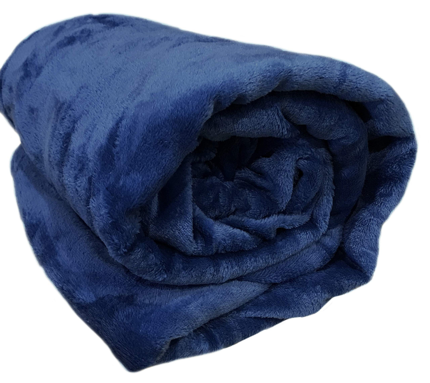 Home Must Haves Ultra Soft Warm Cozy Plush Lightweight Fleece Microfiber Queen Size Bed Throw Blanket, Navy, (Flannel)