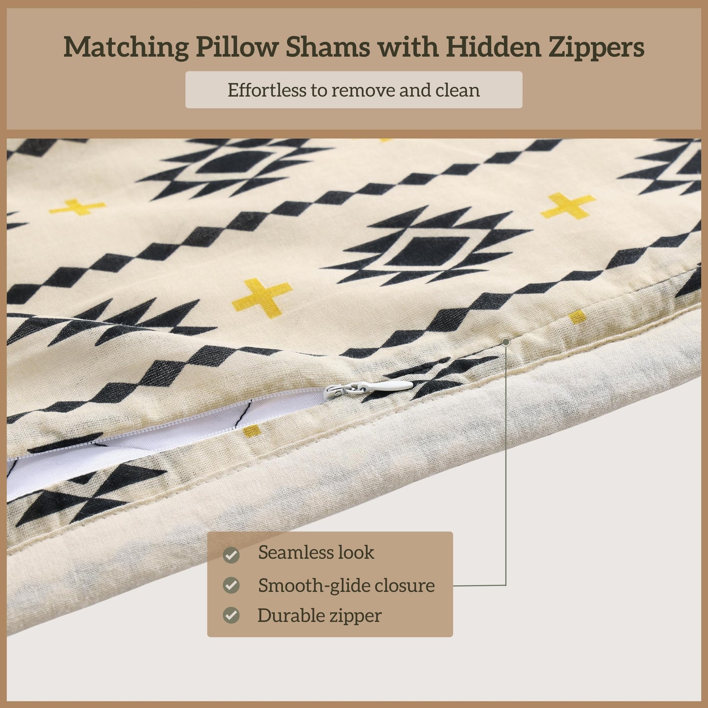 Paseo Road High Desert King Quilt Set, 3 Piece Rustic Western Bedding Set with Pillow Shams, Lightweight Reversible Cotton Quilt with Southwestern Aztec Pattern, Soft Breathable Cozy Boho Bedding