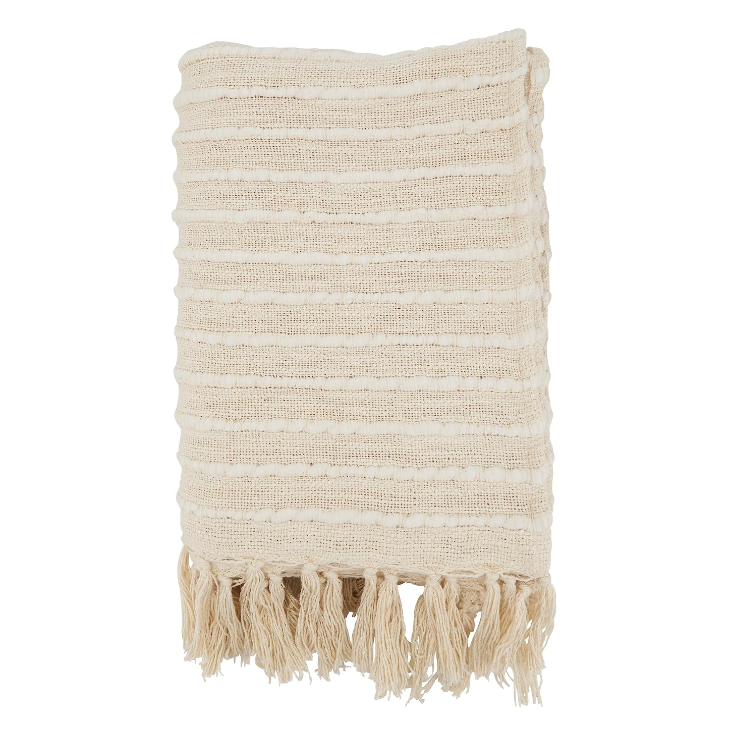 SARO LIFESTYLE Cuddle Up Chunky Stripe Throw Blanket