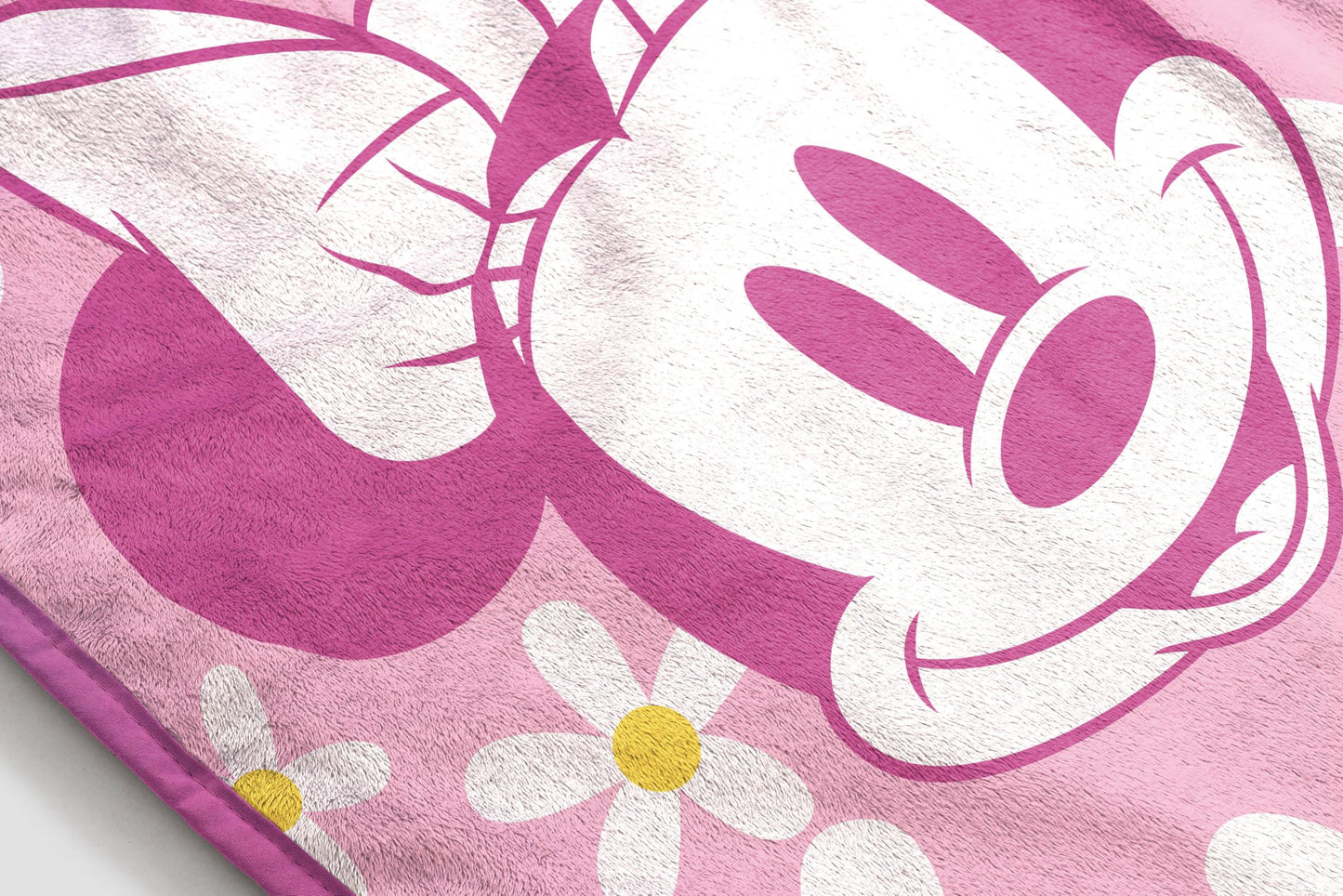 Jay Franco Kids Plush Throw Blanket – Soft & Cozy Fleece Throw for Bedroom & Couch Décor, Official Licensed Product, Pink - Minnie Mouse, 46x60 - Throw Blanket