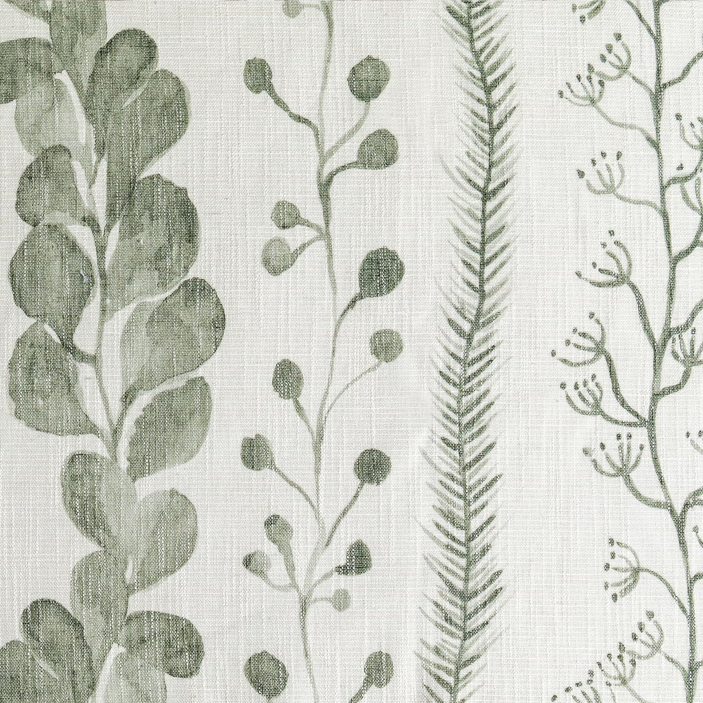 MEETSKY Sage Green Curtains 84 Inches Long 2 Panels Boho Curtains for Living Room Light Filtering Patterned Drapes for Bedroom Linen Style Back Tab Leaf Print Window Treatment, 50” Wide Each Panel