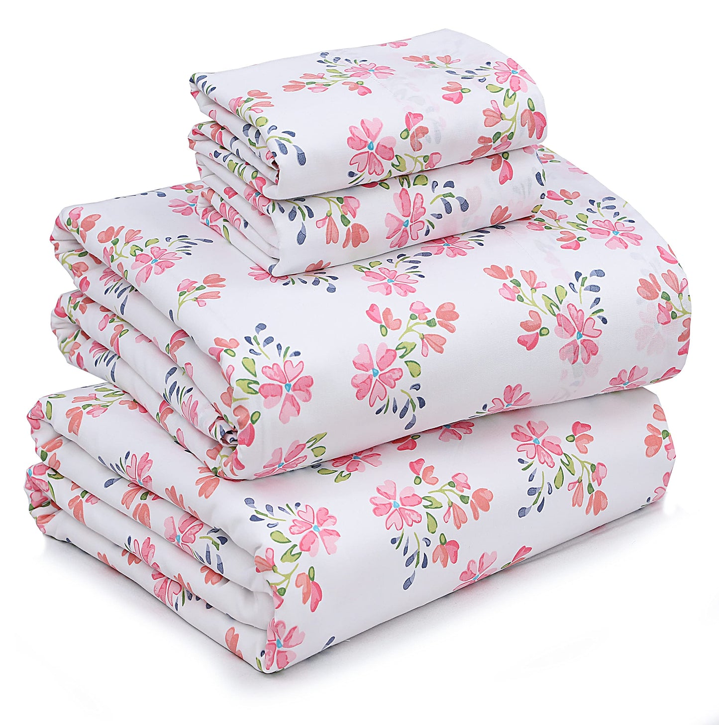RUVANTI 100% Cotton Percale Sheets Full Size, Bloomex