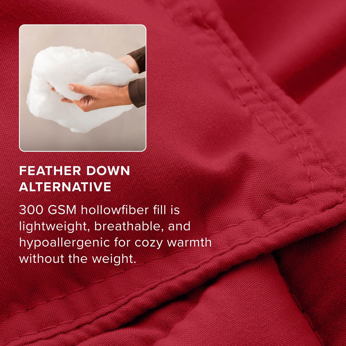 Bare Home Bed-in-A-Bag 7 Piece Comforter & Sheet Set - Full XL - Goose Down Alternative - Ultra-Soft 1800 Premium Bed Set (Full XL, Red/Red)