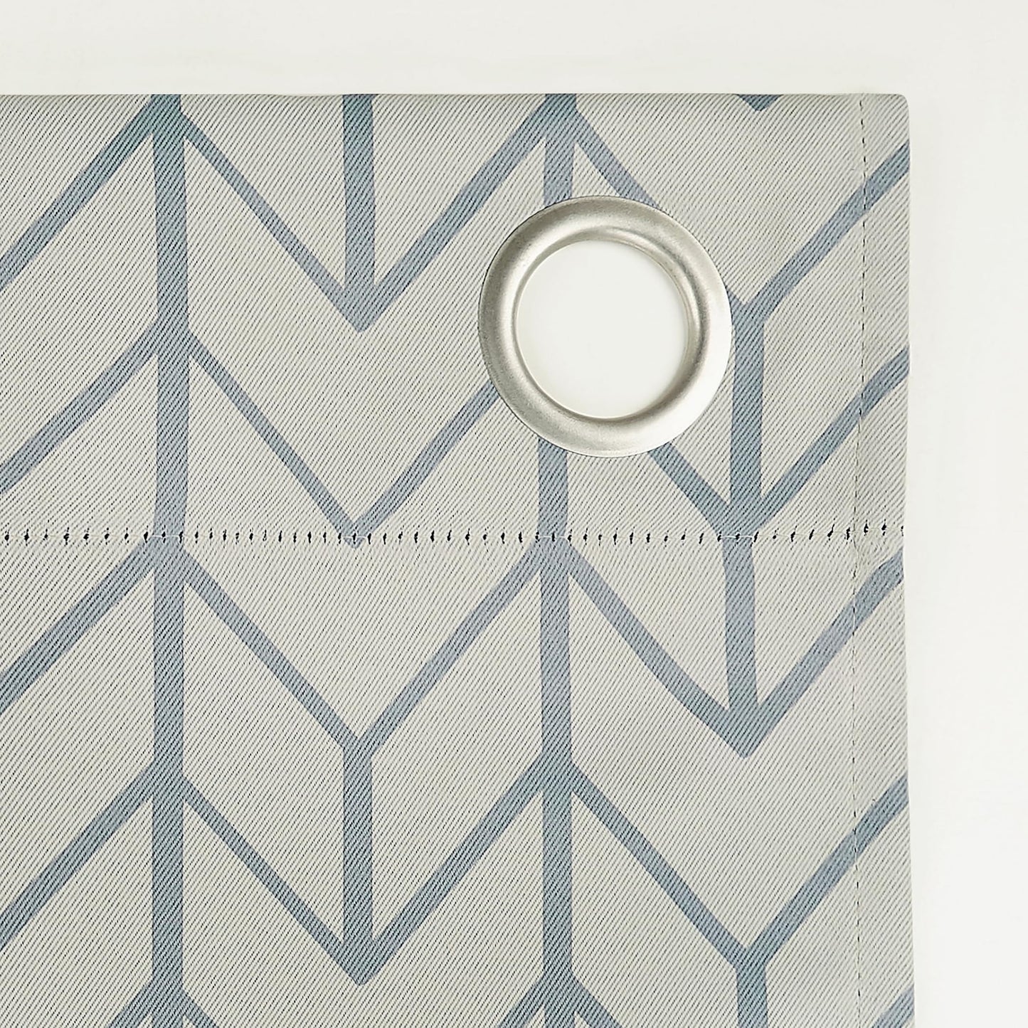 Sun Zero Kenwood Chevron Blackout Grommet Curtain Panel, Stone, 40"W x 84"L (1 Panel)