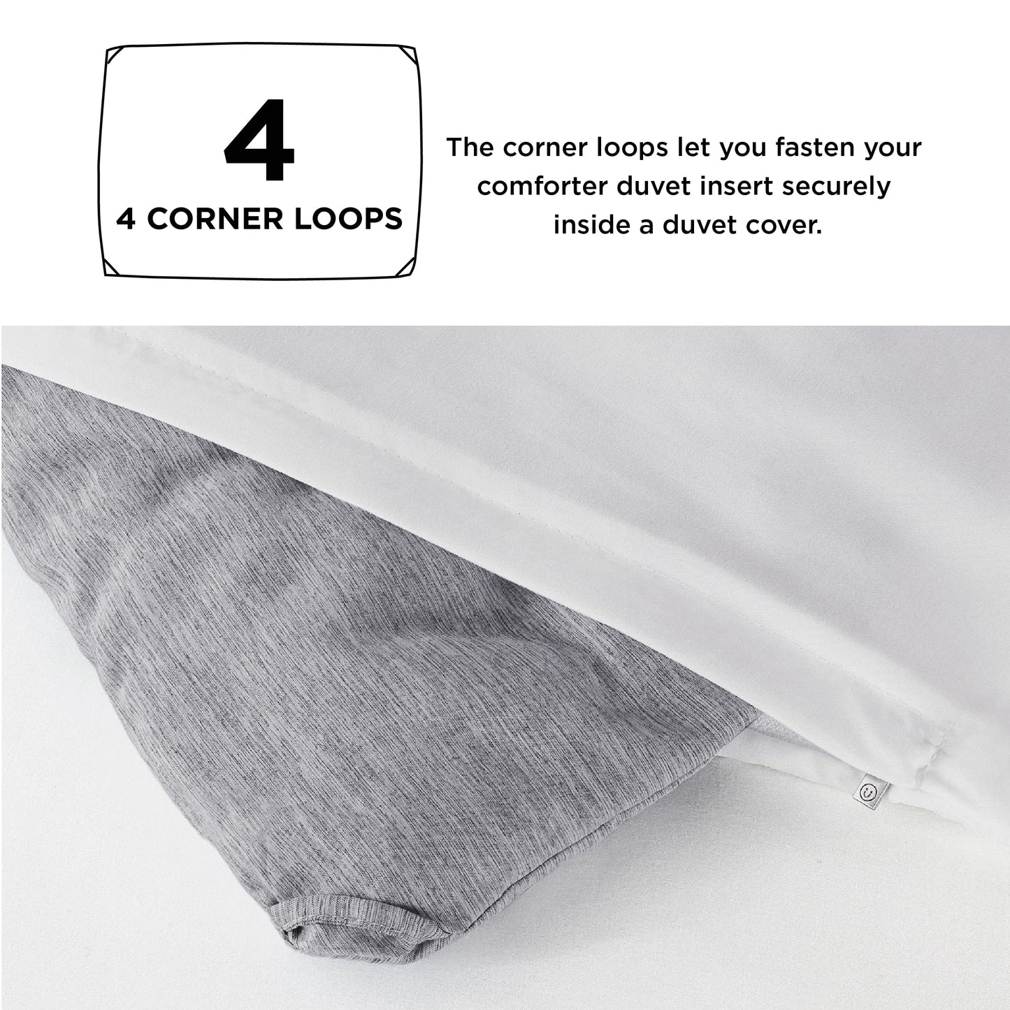 Bedsure Grey Queen Comforter Set - Soft Bedding for All Seasons, Cationic Dyed Bed Set, 3 Pieces, 1 Queen Size Comforter (90"x90") and 2 Pillow Shams (20"x26"+2")
