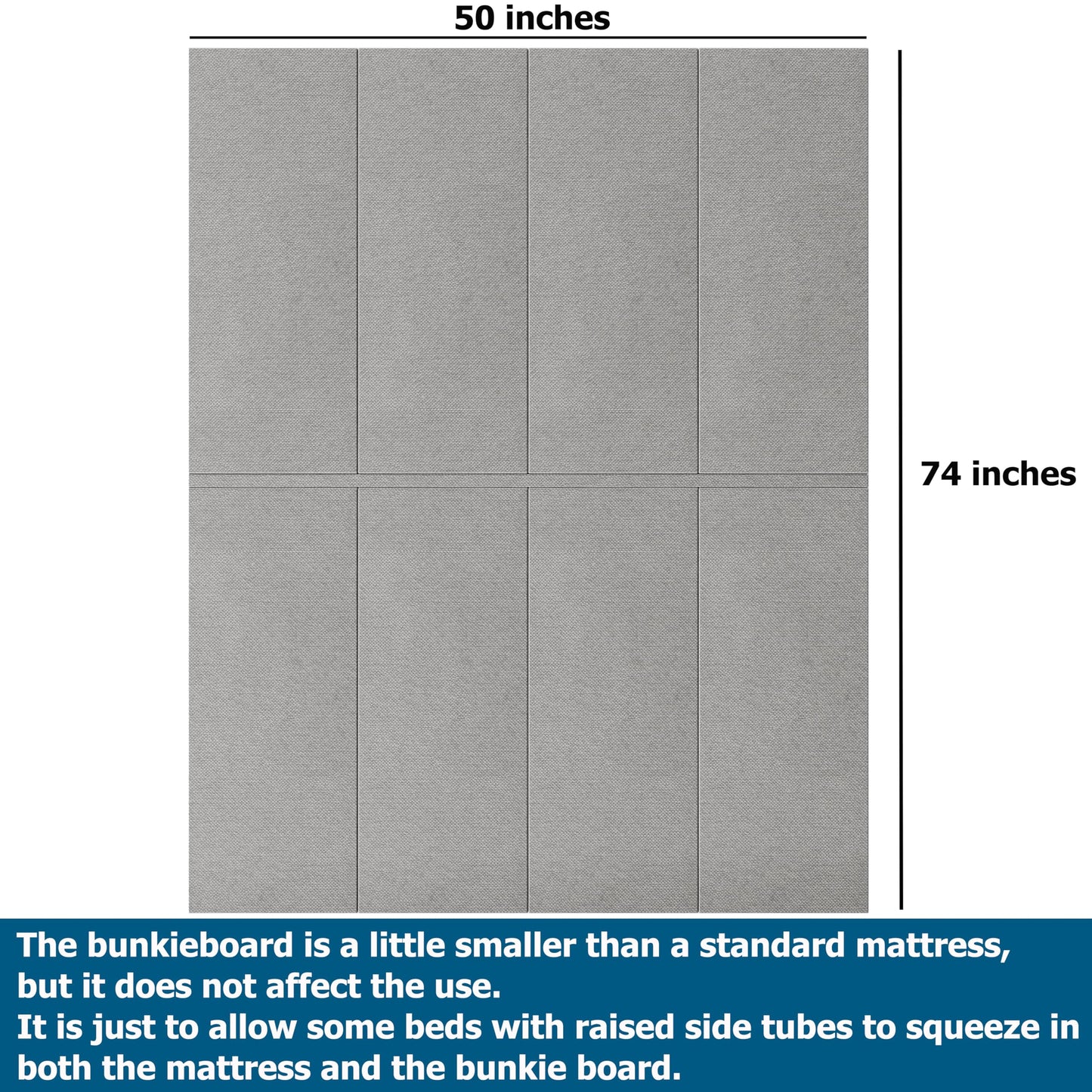 RLDVAY Bunkie Board Full, Improve Comfort and Support 8mm (Thickness), Bunky Board for Mattress/Bed, Noise Minimizing, Easy Assemble Bed Boards for Under Mattress Support