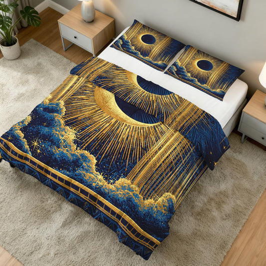 Boho Celestial Full Size Comforter Sets 3 Piece