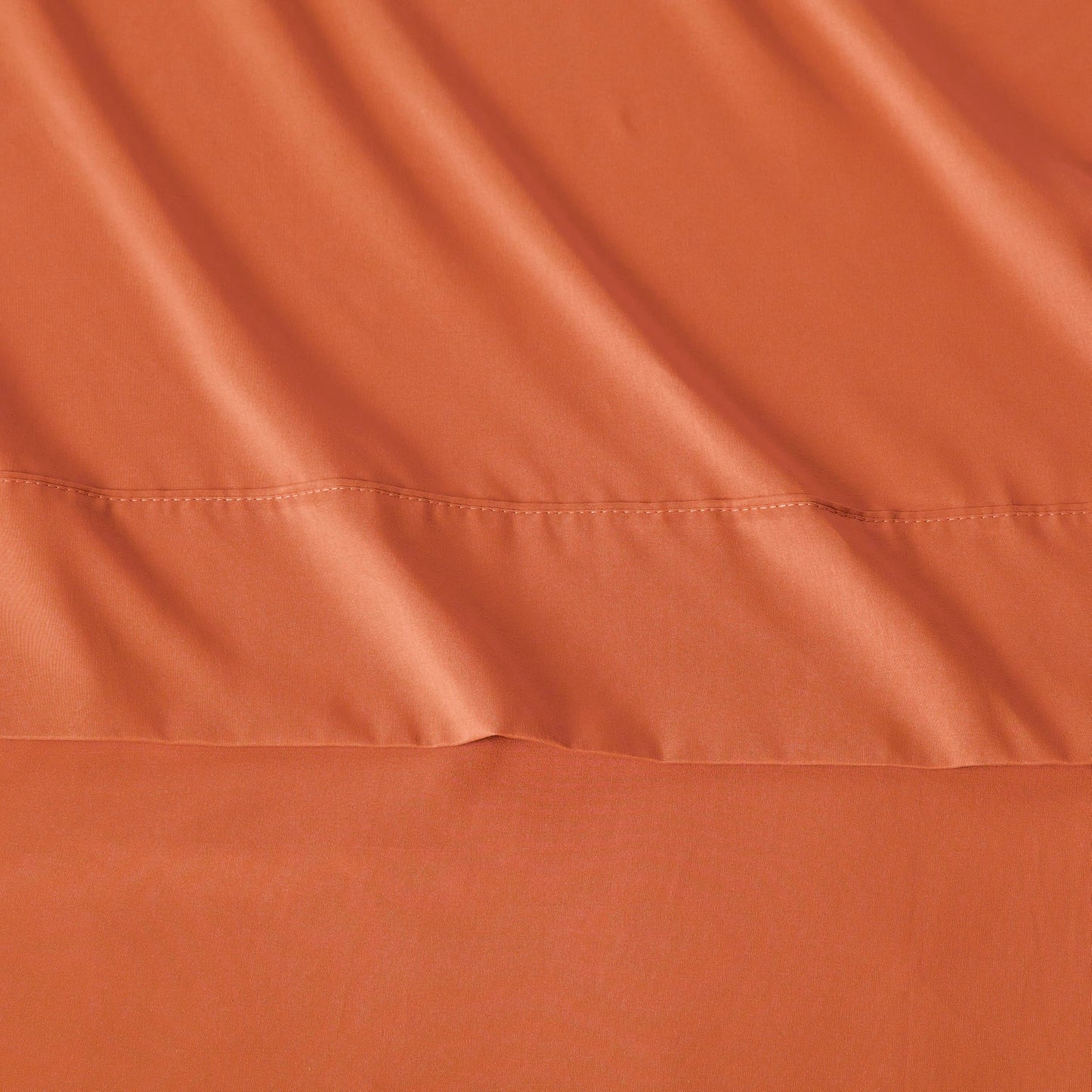 Amazon Basics Lightweight Super Soft Breathable Wrinkle-Free Microfiber 3-Piece Bed Sheet Set, Twin XL, Brick, Solid