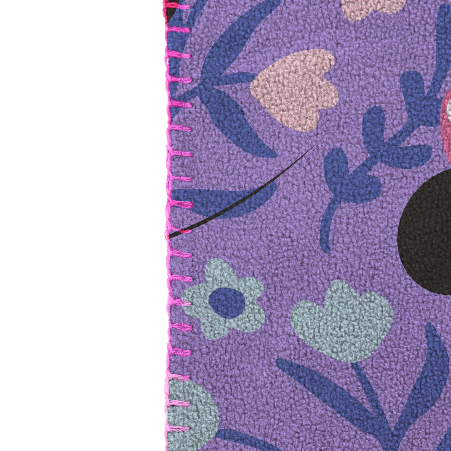Jay Franco Kids Plush Throw Blanket – Soft & Cozy Fleece Throw for Bedroom & Couch Décor, Official Licensed Product, Purple - Minnie Mouse, 40x50 - Travel Blanket