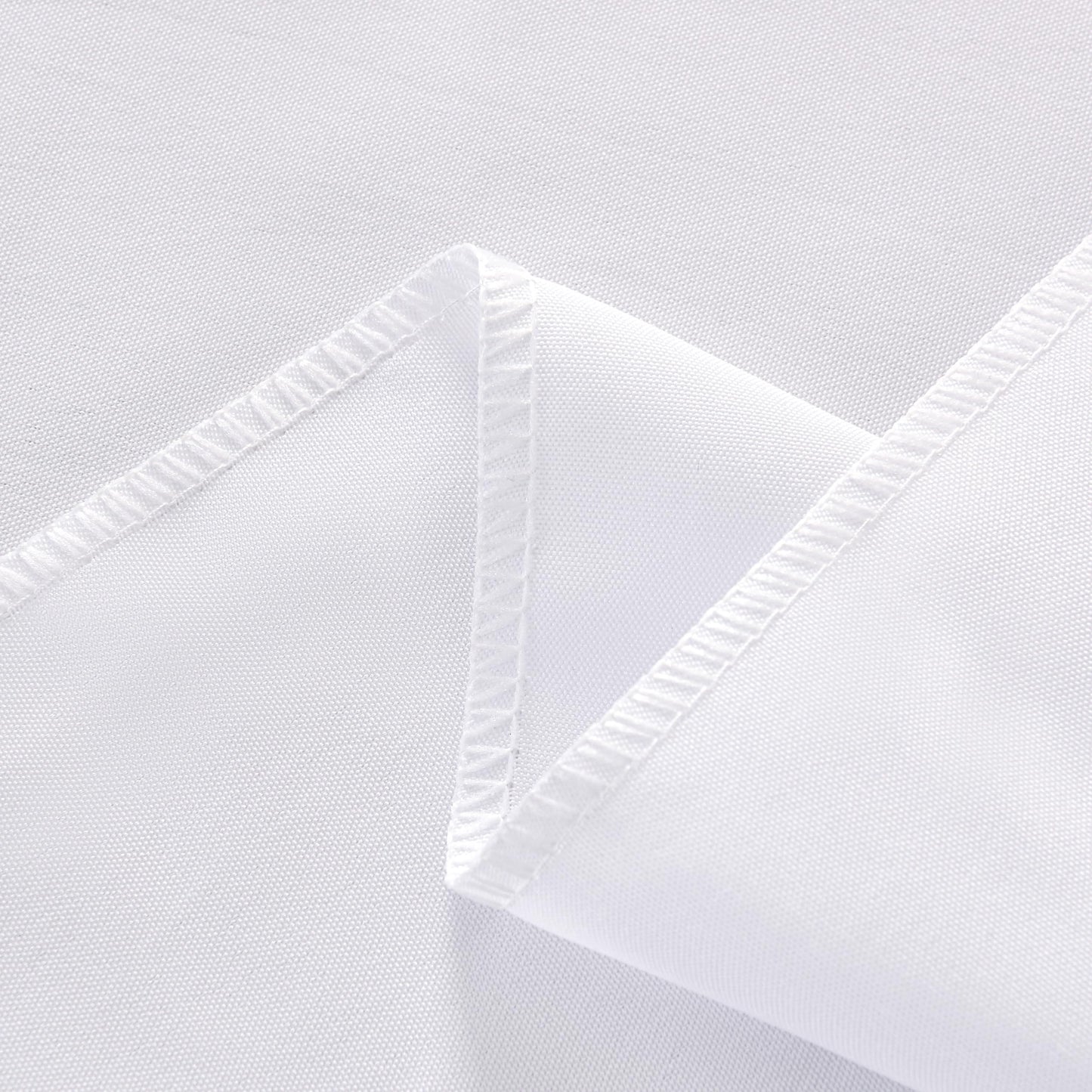 ZarzaaSik 2-Pack 60x102 inch White Table Cloths, Solid Stain and Wrinkle Resistant Oblong Tablecloth, Premium Plain Weave Polyester Fabric Rectangle Table Linen Covers for Hotel, Wedding