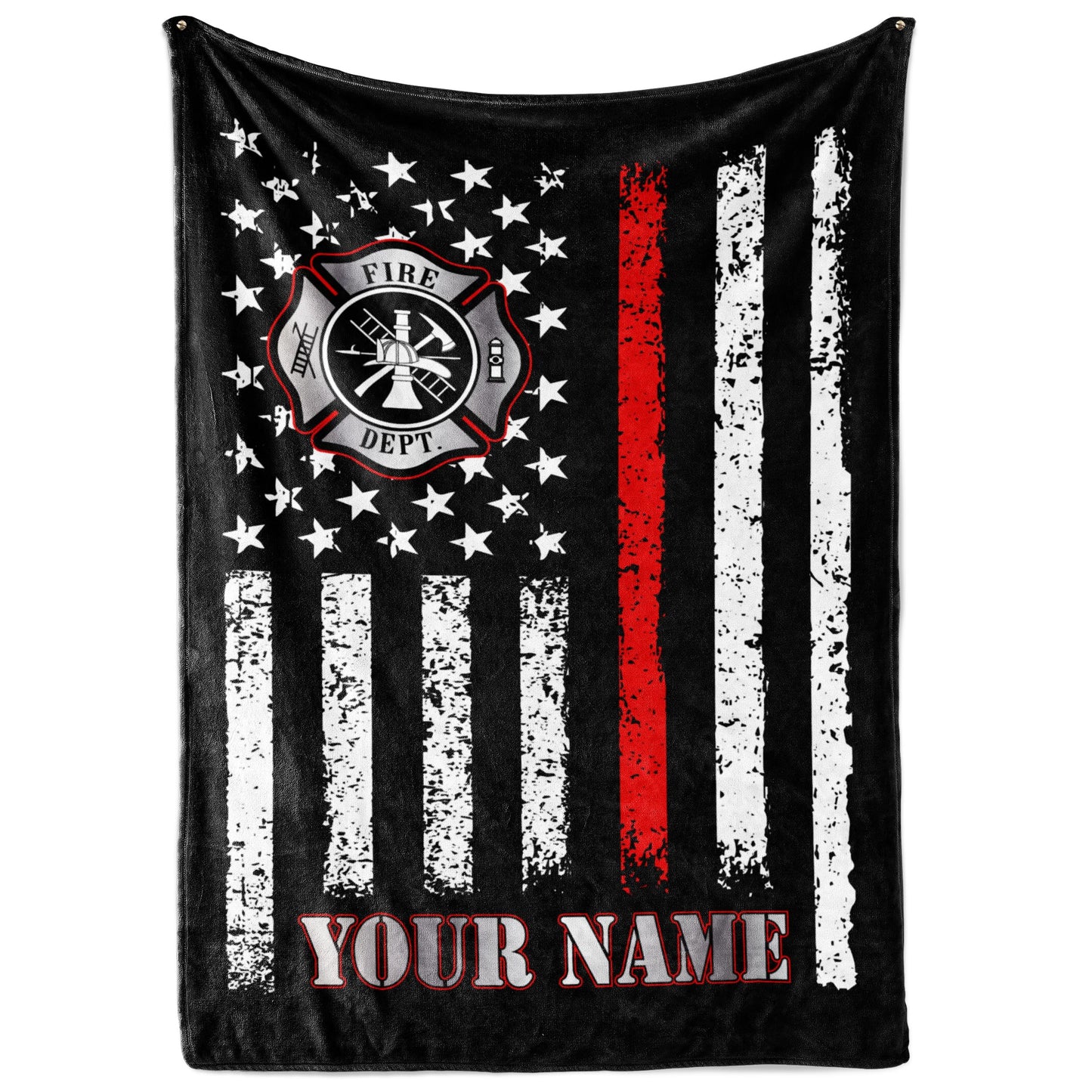 Cozy Custom Firefighter Blanket | Personalized Toddler Bed Throw | Fireman Bedroom Decor | Soft Plush Fleece Sofa Throw | Warm Living Room Couch Blankets | Customized Boy Birthday Gift