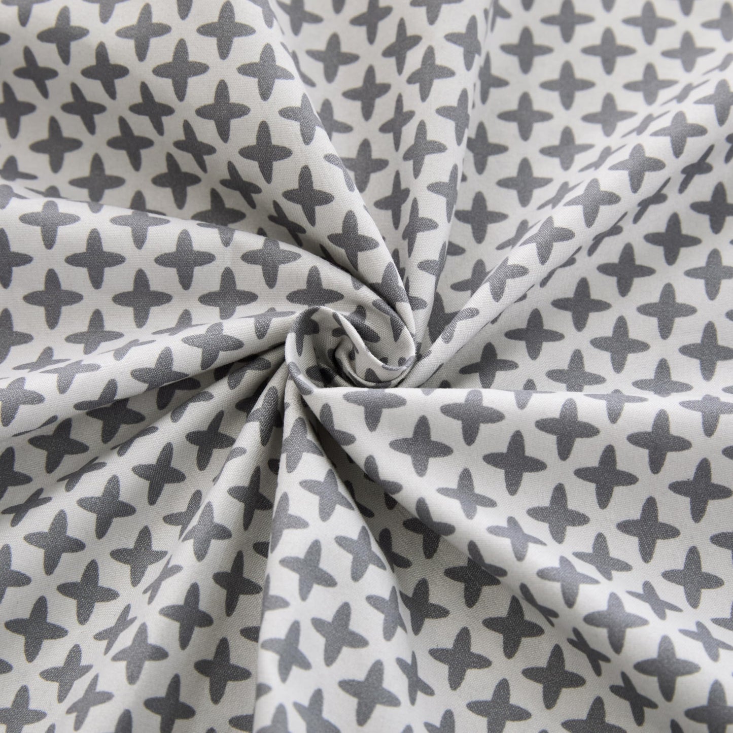 Spirit Linen home 6-Piece King Size Bed Sheet Set - Deep Pocket, Diamond Print Pattern, Soft and Breathable Bed Sheets, Microfiber Material, Includes 1 Fitted, 1 Flat, 4 Pillowcases - Grey Diamond