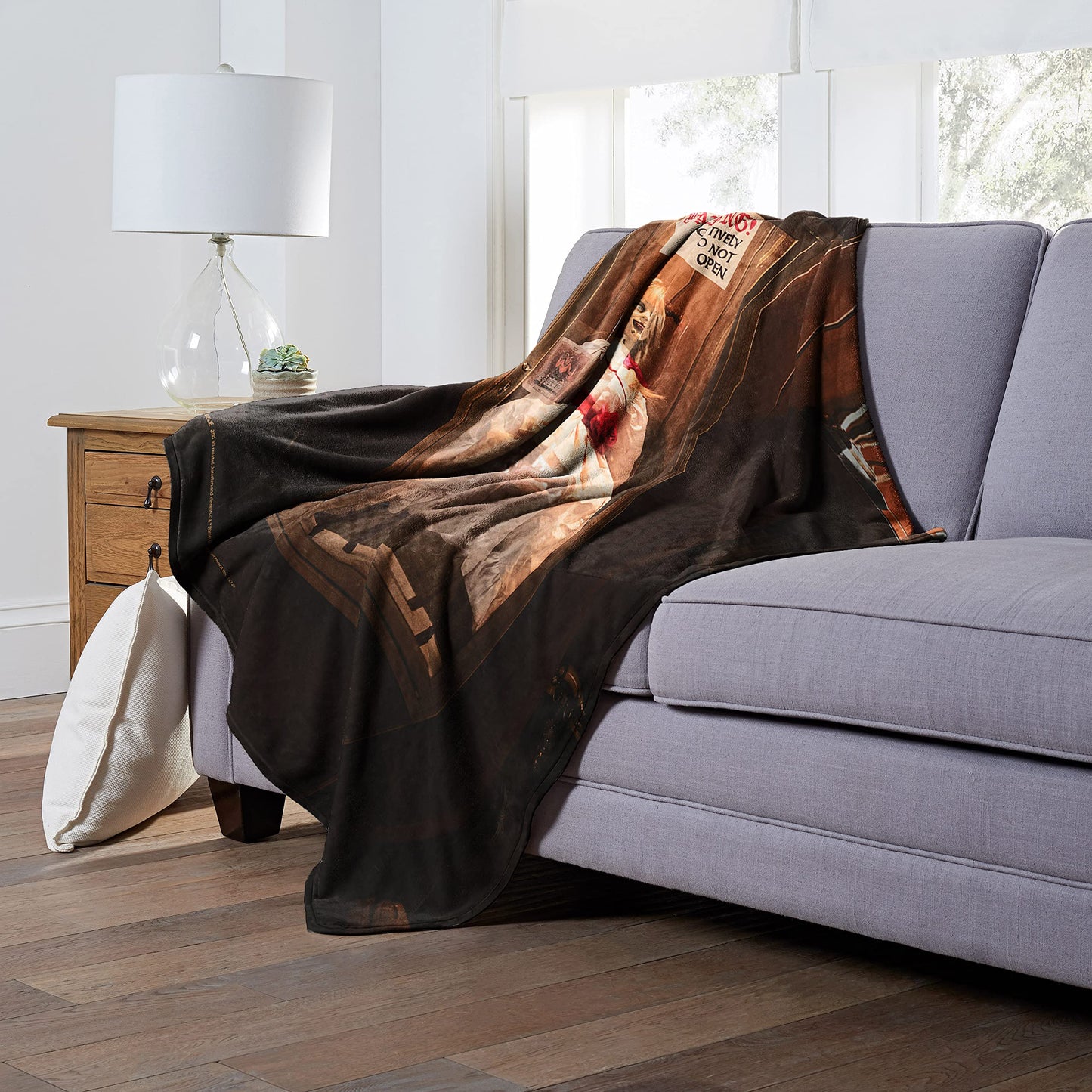Northwest Annabelle Silk Touch Throw Blanket, 50" x 60", Positively Do Not Open