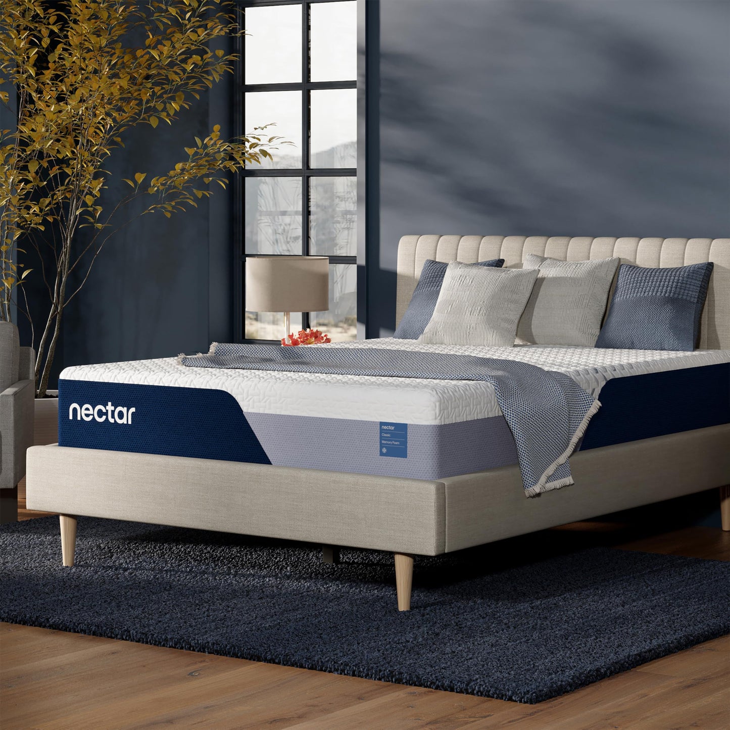 Nectar Classic 12” Queen Mattress - Medium Firm - Contouring Memory Foam - Cooling Top Layer - Back Pain Relief - Mattress in a Box - 365-Night Trial & Forever Warranty