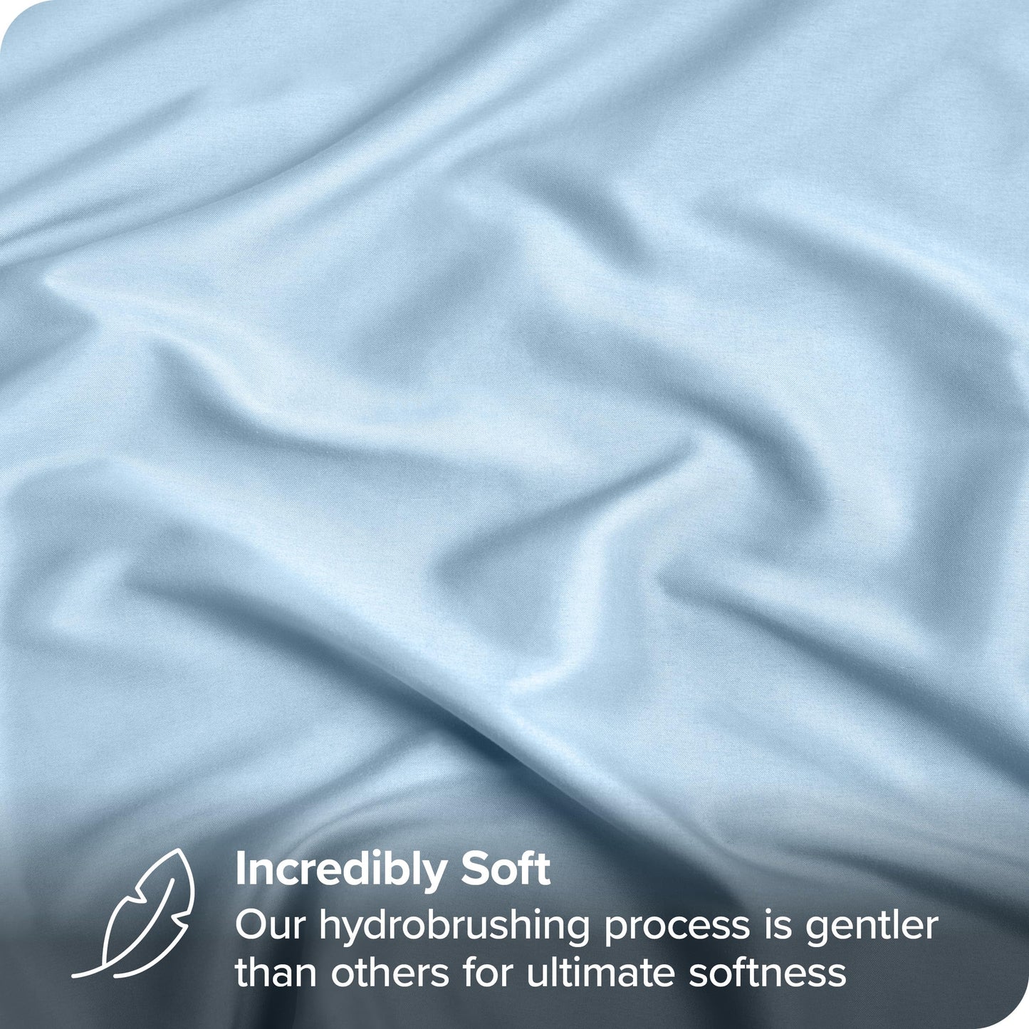 Bare Home Fitted Sheet + Pillowcase Set - Luxury 1800 Ultra-Soft Microfiber - Double Brushed - Deep Pockets - Easy Fit - Fitted Sheet and Pillowcases (Full, Light Blue)