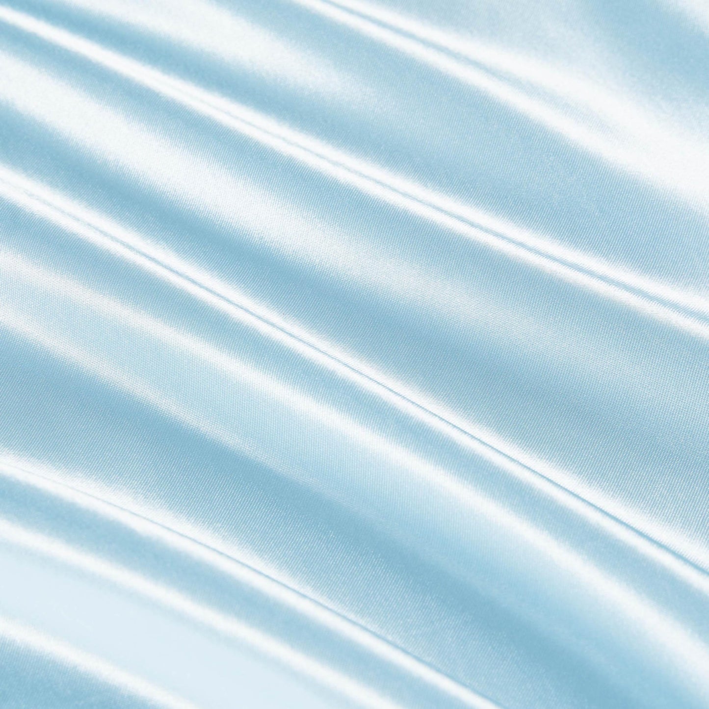 Juicy Couture Full Size Silky Satin Bed Sheet Set, Deep Pocket Satin Full Sheet Set with 1 Fitted Sheet, 1 Flat Sheet and 2 Pillowcases, Wrinkle Resistant & Anti Pilling Bed Sheets - Light Blue