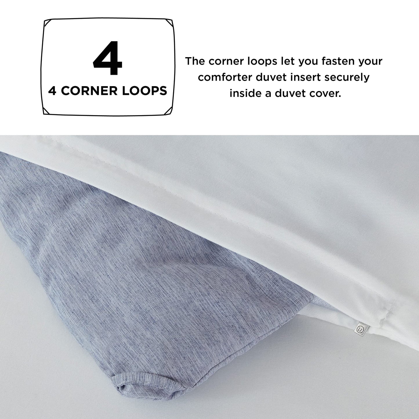 Bedsure Queen Comforter Set - Navy Blue Soft Bedding for All Seasons, Cationic Dyed Bed Set, 3 Pieces, 1 Queen Size Comforter (90"x90") and 2 Pillow Shams (20"x26"+2")