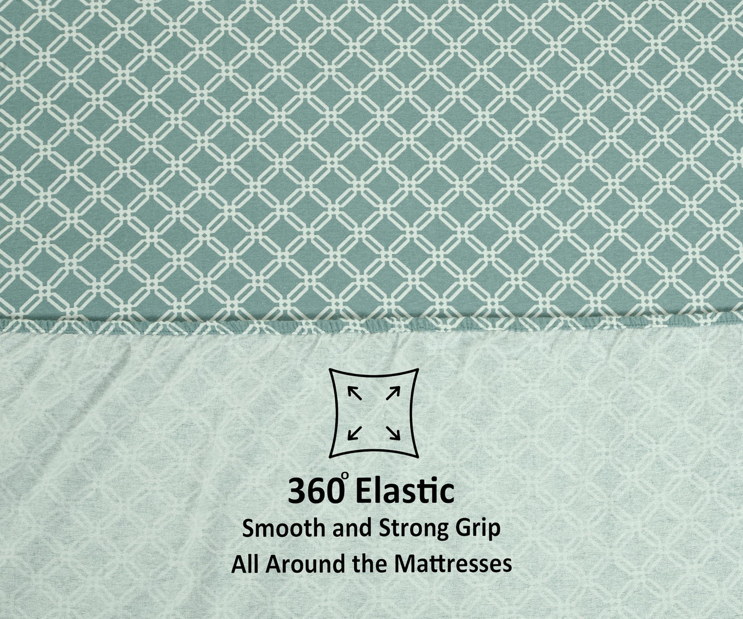 Bliss Casa 4 Piece 100% Cotton Flannel Sheets Queen Size Bed Set - Warm & Extra Soft - Deep Pockets, Breathable, All Seasons Comfy - Double Brushed Bed Sheet (Gossard)