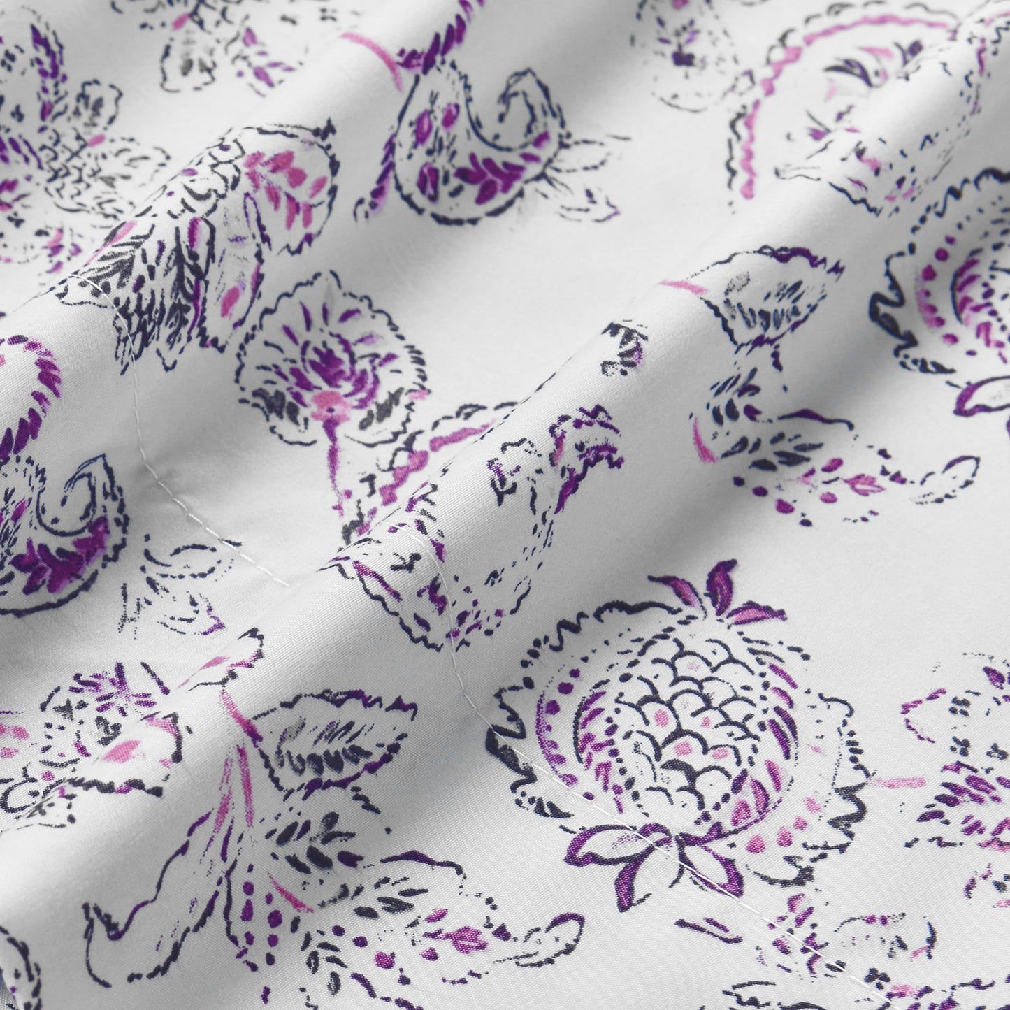 Elegant Comfort Softest and Coziest 6-Piece Sheet Set - 1500 Premium Hotel Quality Microfiber - Deep Pocket, Wrinkle Resistant 6-Piece Paisley Pattern Bed Sheet Set, Queen, Paisley Purple