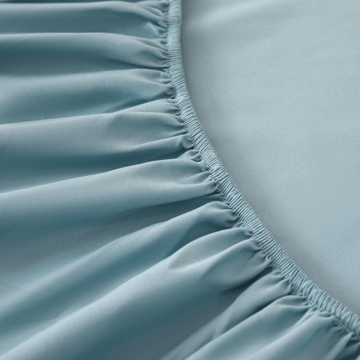 Rushrushlulu Bedding Queen Size Fitted Sheet Only- Bottom Mattress Fitted Sheet-Fits 15inches Deep Mattress Pocket -Soft and Microfibe-Shrinkage and Fade Resistantr-Easy Care-Light Blue