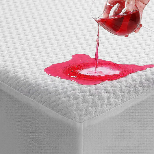 TASTELIFE Waterproof Mattress Protector Twin XL Size, 3D Air Fabric Breathable Mattress Cover with Deep Pocket Fitted Up to 8”-21”, Soft Noiseless Washable Bed Mattress Pad for Comfort & Protection