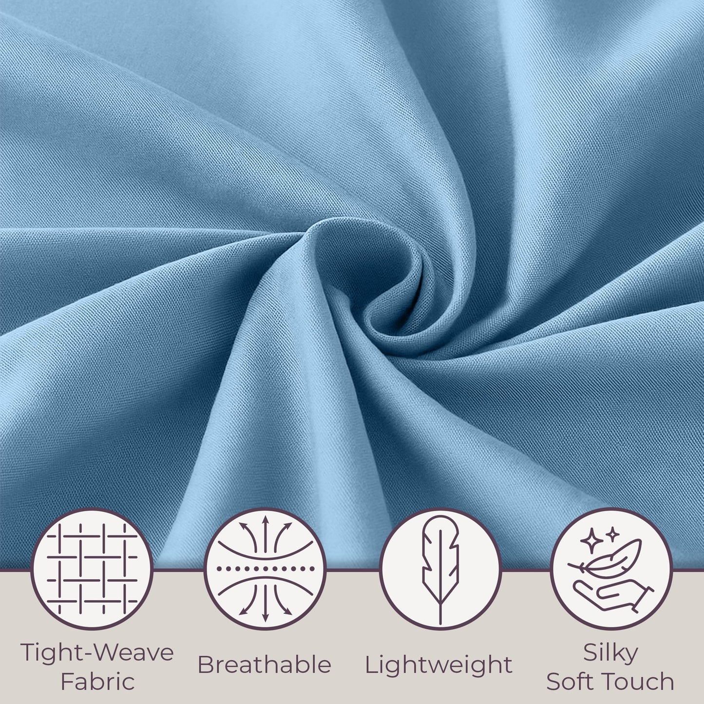 Brushed Microfiber Twin Sheets - 3-Piece Sheet Set with Pillowcase, Flat, and Fitted Sheets - Wrinkle and Fade-Resistant Bedding by Lavish Home (Blue)