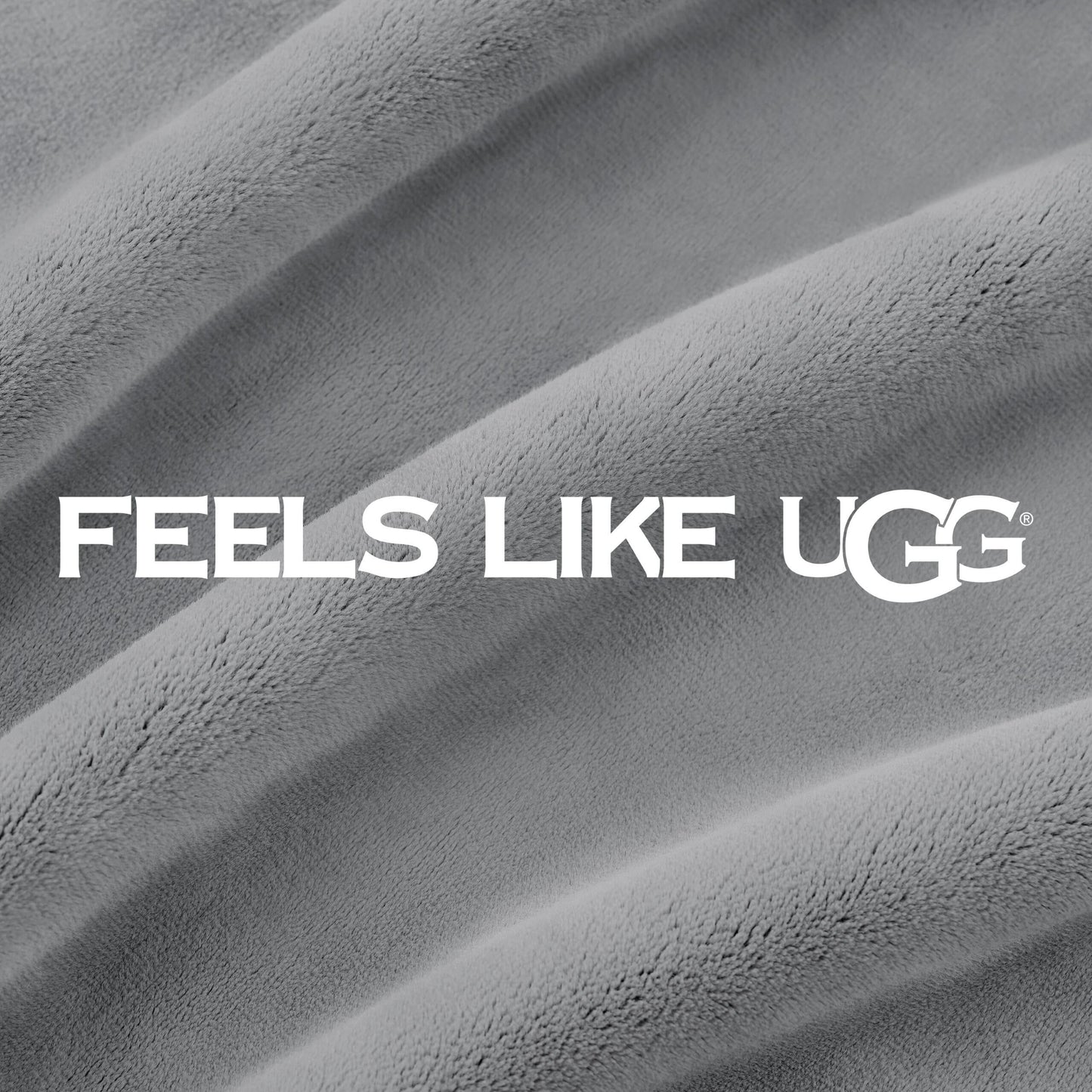 UGG Coco Plush Fleece Throw Blanket – Soft & Cozy Blanket for Couch, Bed & Sofa, Perfect for Home Decor, House Warming Gifts or Luxurious Birthday Gifts for Women, 50" x 70", Seal Gray