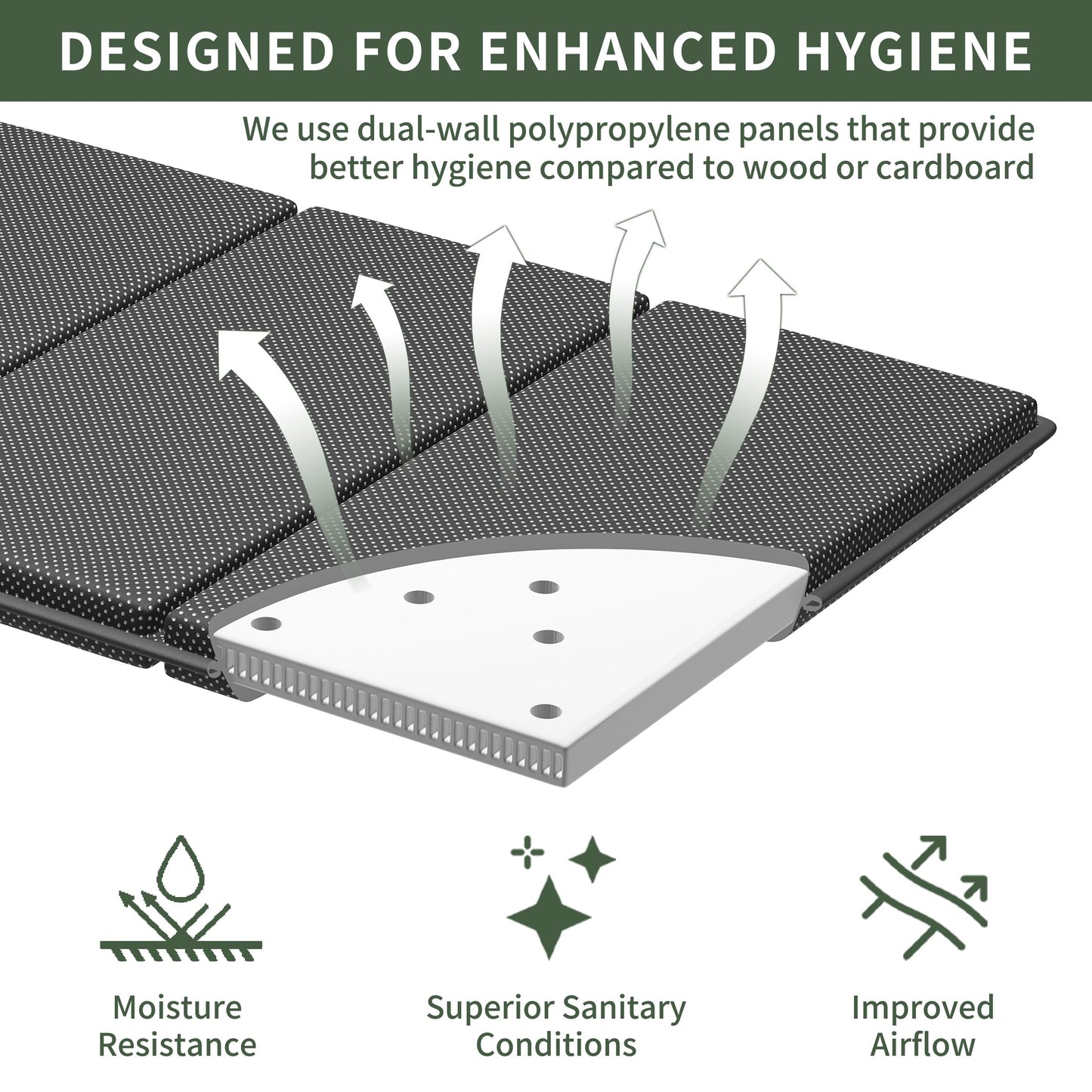 Dowiean Full Bunkie Boards(75"x54"), 8mm Bed Boards, Full BunkieBoards to Stop Sagging, Light and Thin, Breathable, Noise Minimizing, Moisture Resistant Bunkieboards