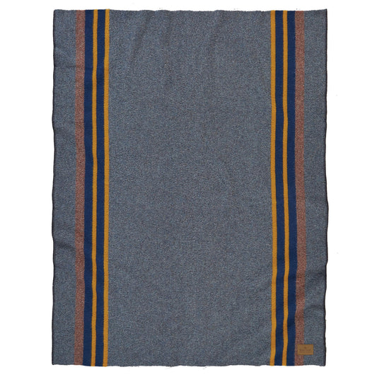 Pendleton Yakima Throw 54" x 66" - Wool Cotton, Soft and Durable Wool Throw for Home and Travel - Lake