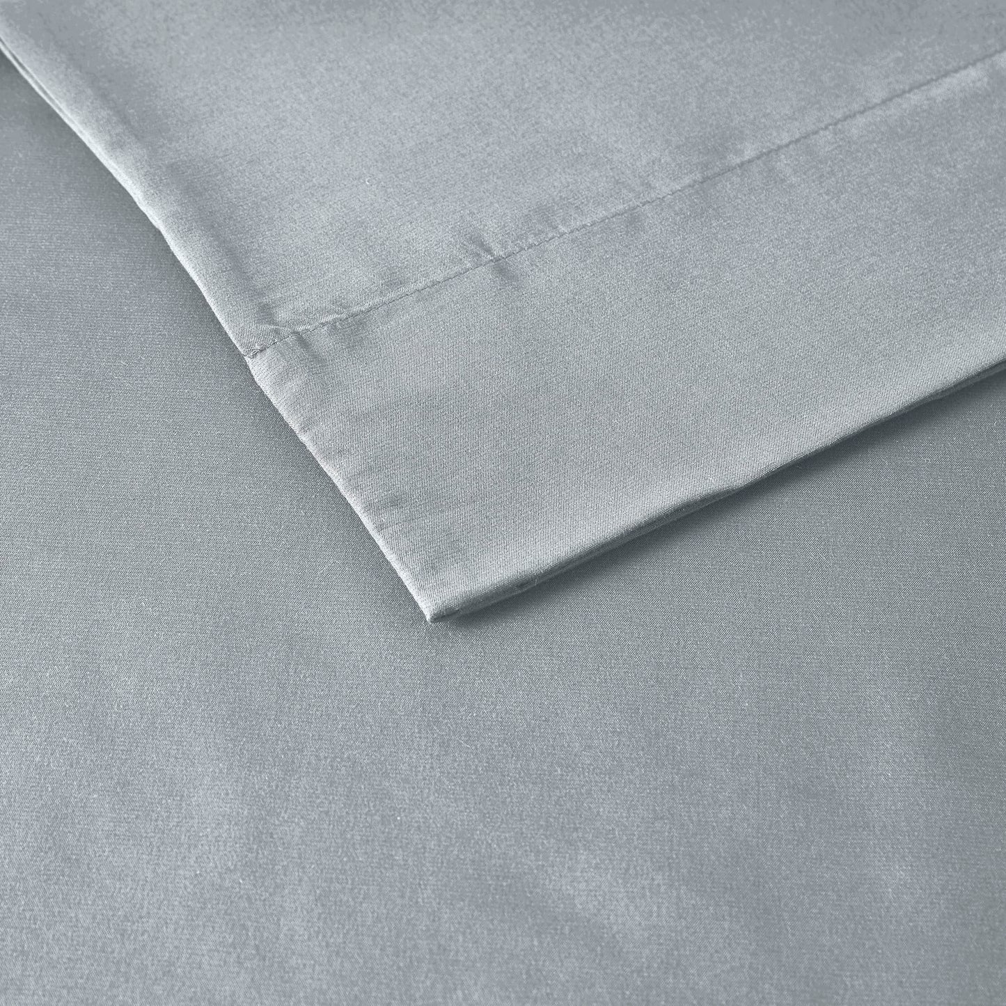 Intelligent Design Microfiber Bed Sheet Set Wrinkle Resistant, Soft Sheets with 12" Pocket, Modern, All Season, and Cozy, Matching Pillow Case, Queen, Grey, 4 Piece