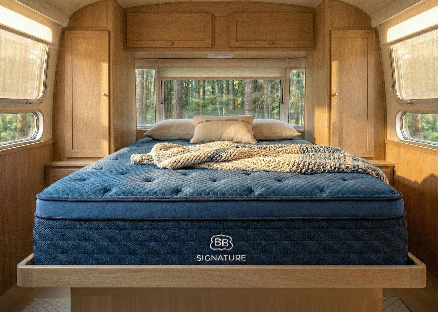 Brooklyn Bedding Signature Hybrid RV King 70"x80" 13 Inch Mattress, Soft Feel, CERTIPUR-US Certified Foam
