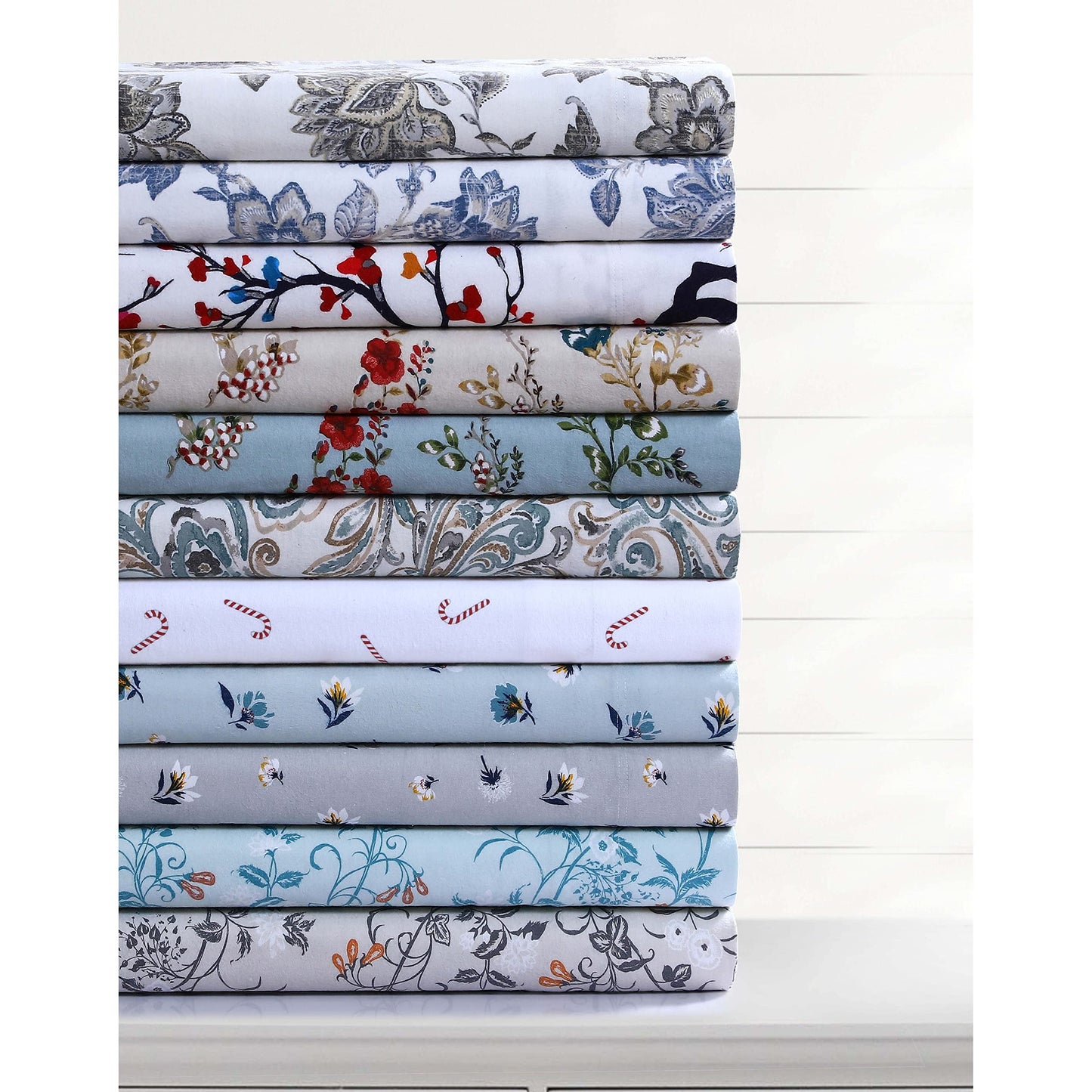 Ayana Flannel Sheet Set Grey Queen