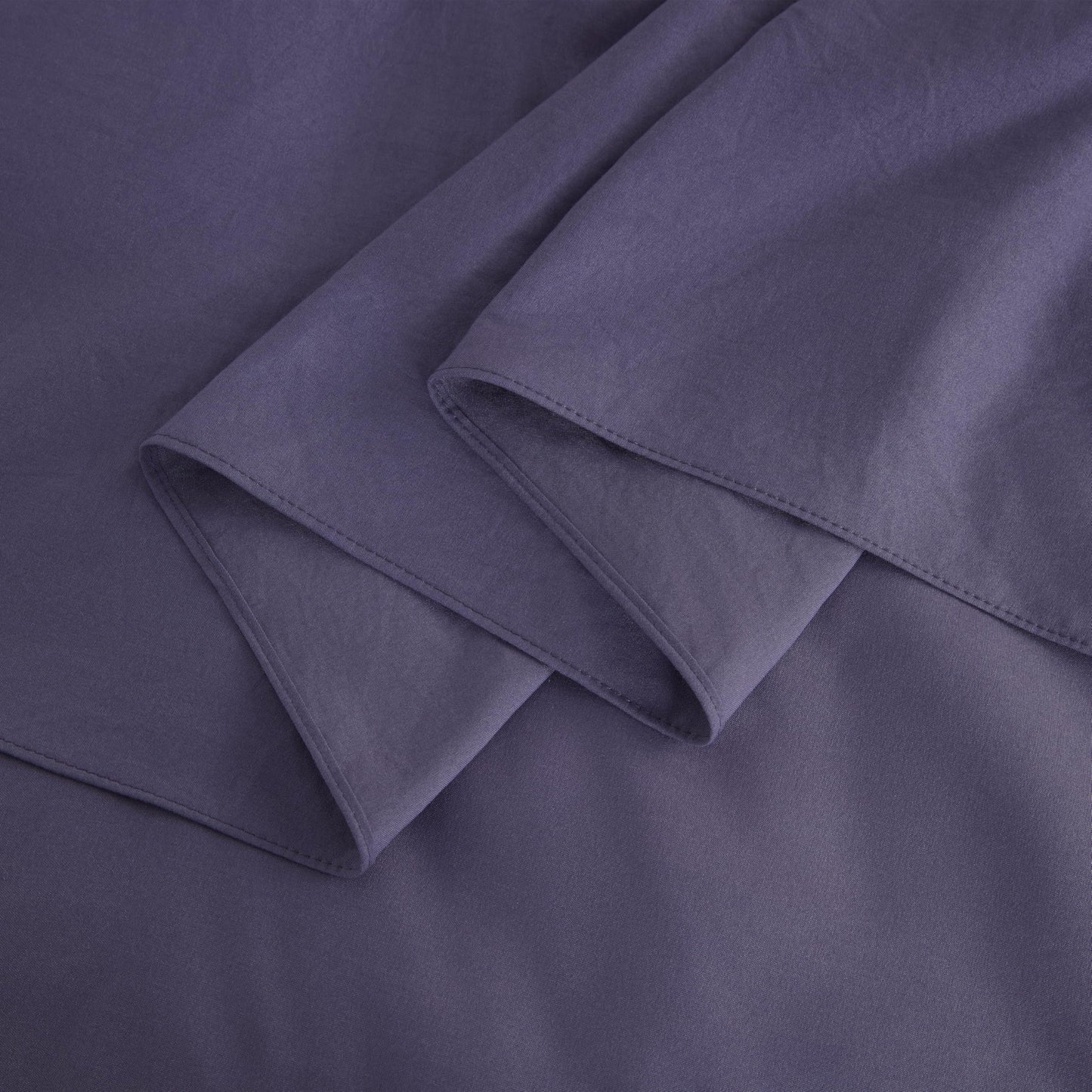 Chezmoi Collection Sinclair 3-Piece Ruffle Skirt Bedspread Set - Soft Lightweight Crinkle Texture Microfiber Bedding - French Country Chic Farmhouse - Queen, Dusty Purple