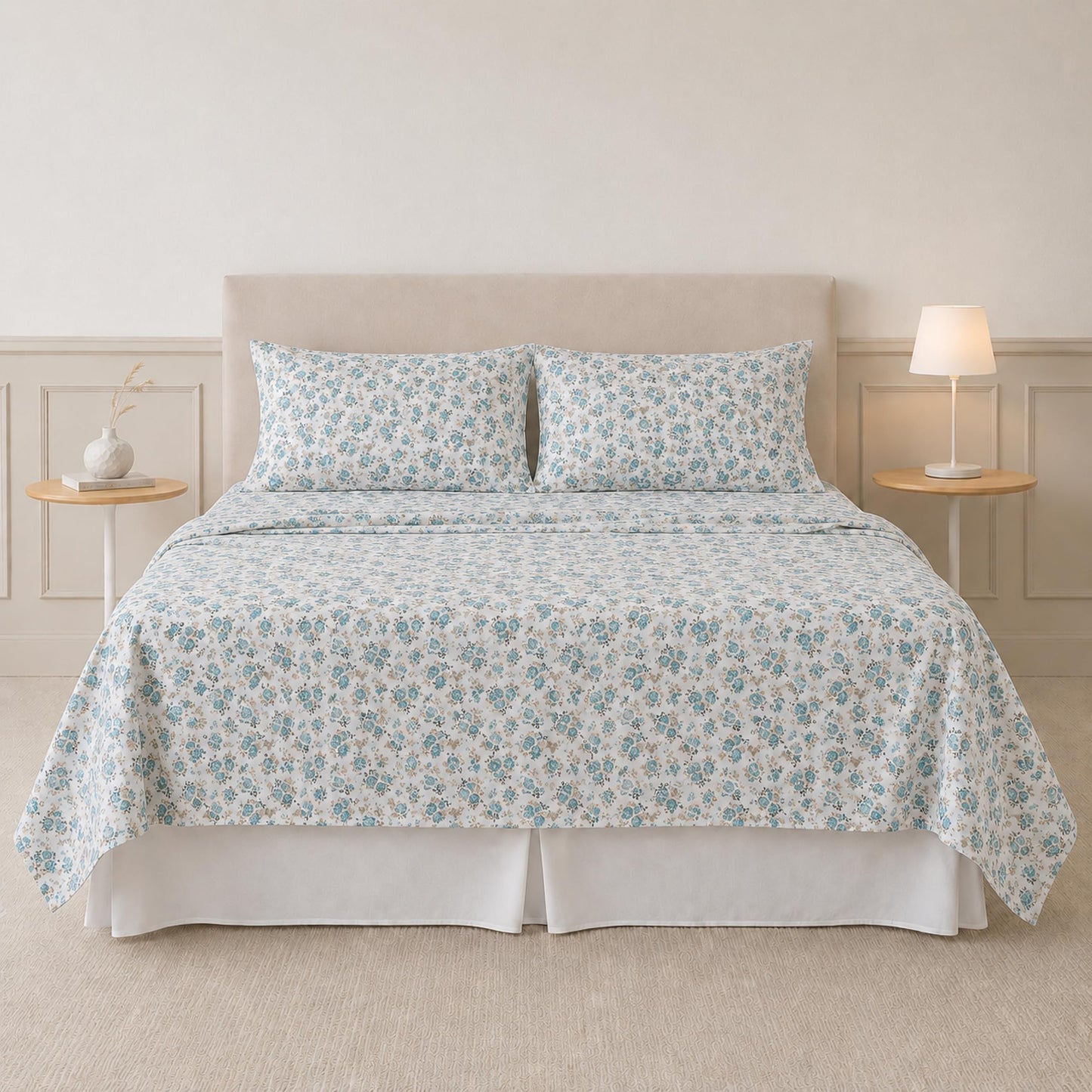 Modern Threads Printed 4-Piece Extra Soft Bedding Sheets & Pillowcase Set, Deep Pocket up to 16 inch Mattress Forever Roses Full